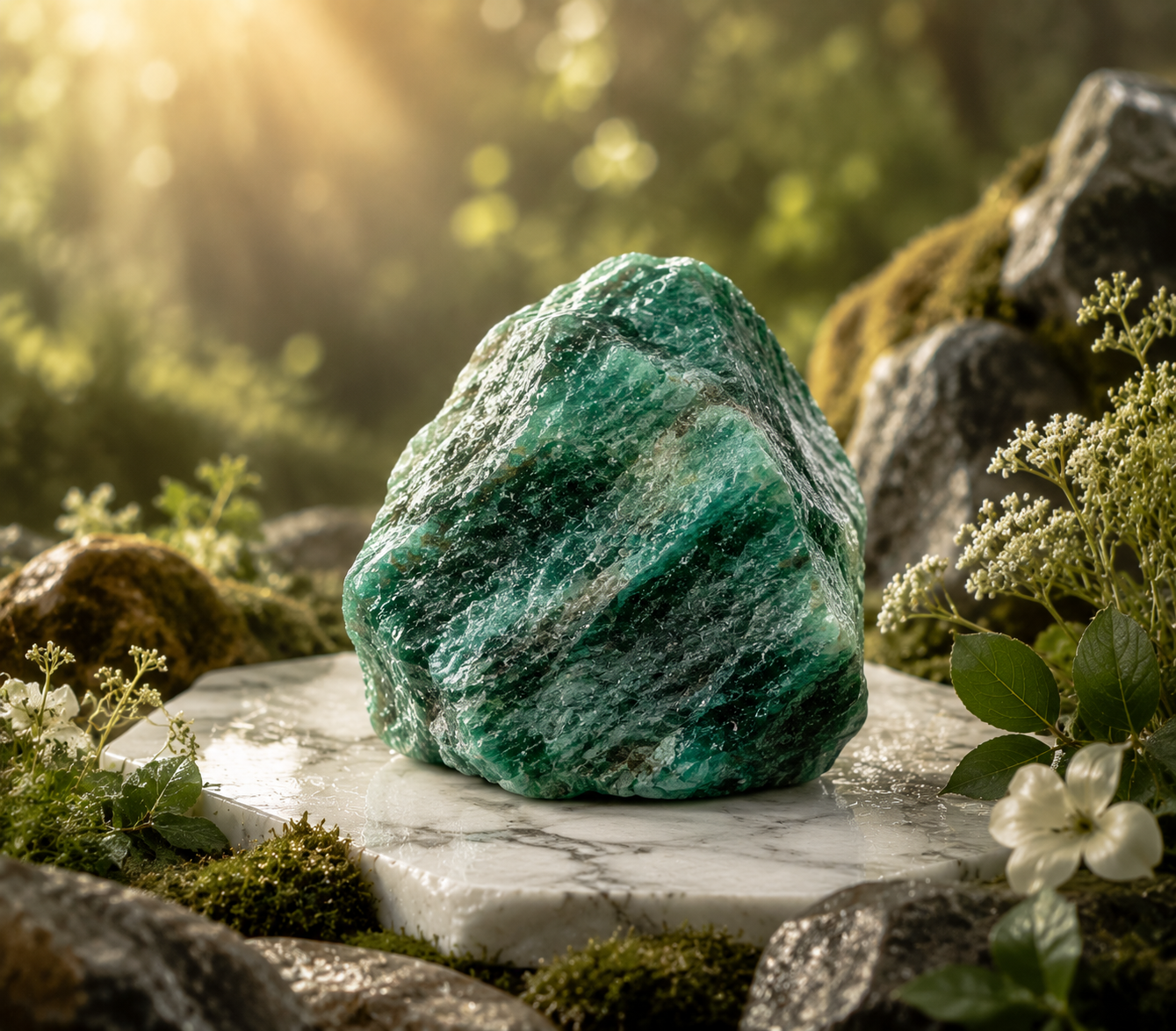 Fuchsite crystal