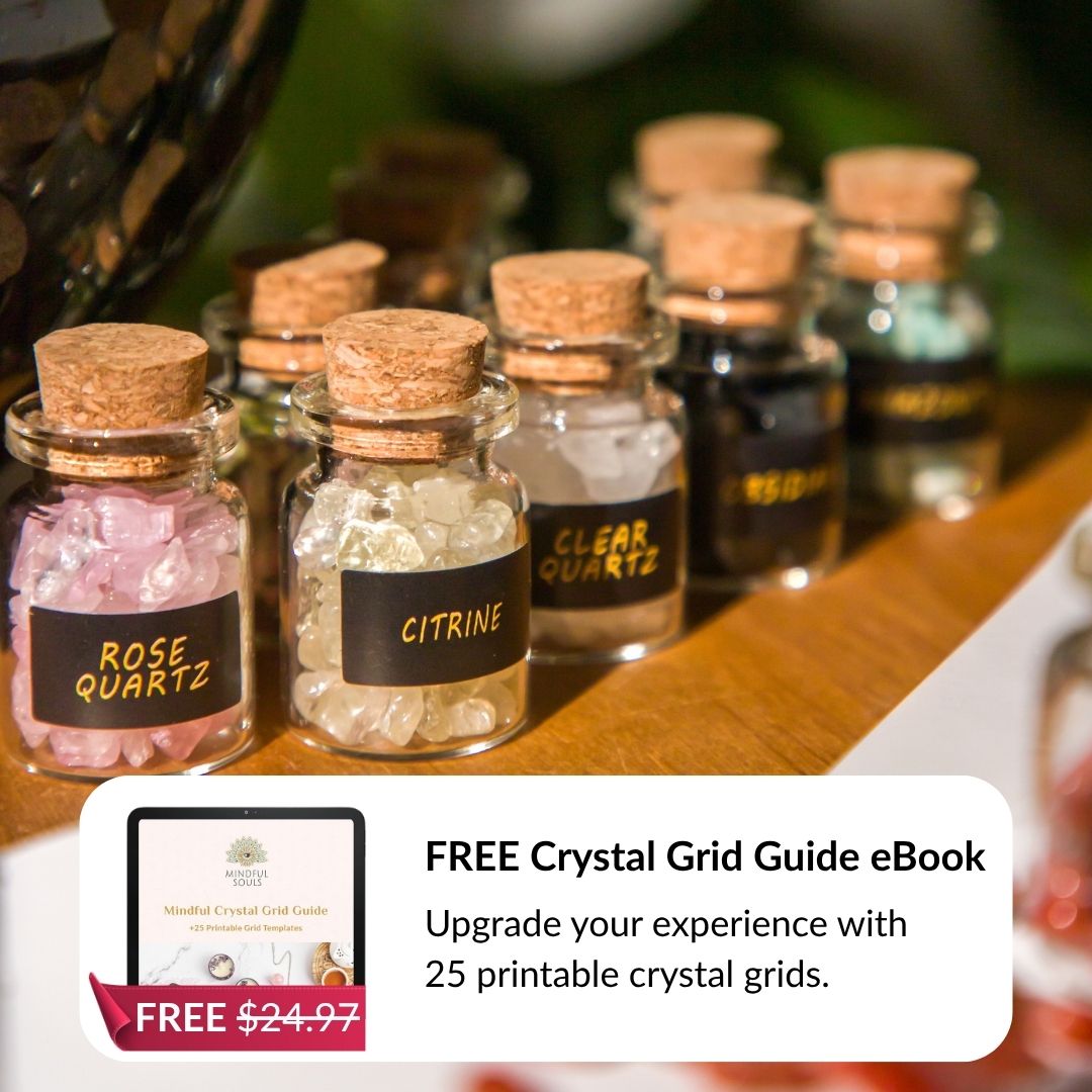 First Altar Crystal Set + FREE Mindful Crystal Grid Guide eBook
