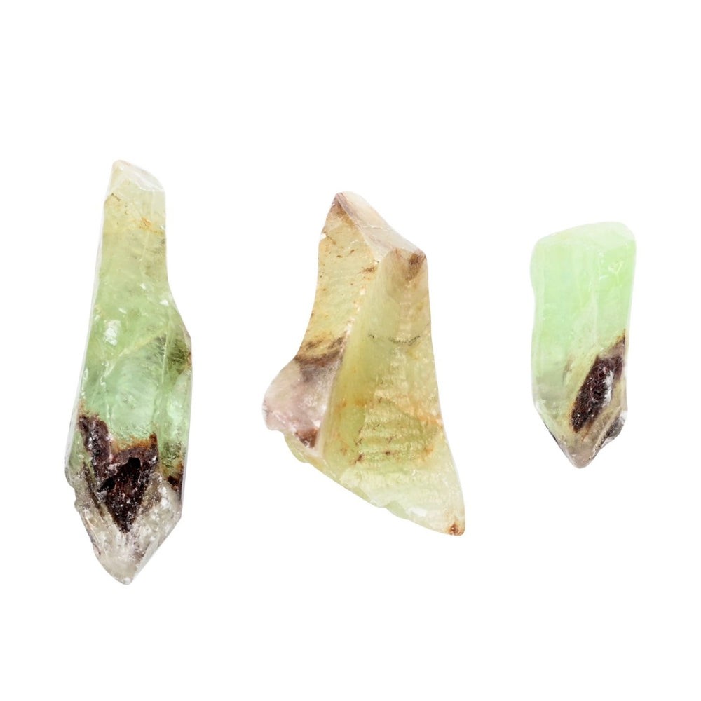 Raw Green Natural Calcite Stones
