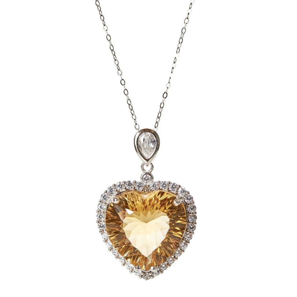 Deluxe Natural Citrine Crystal Pendant