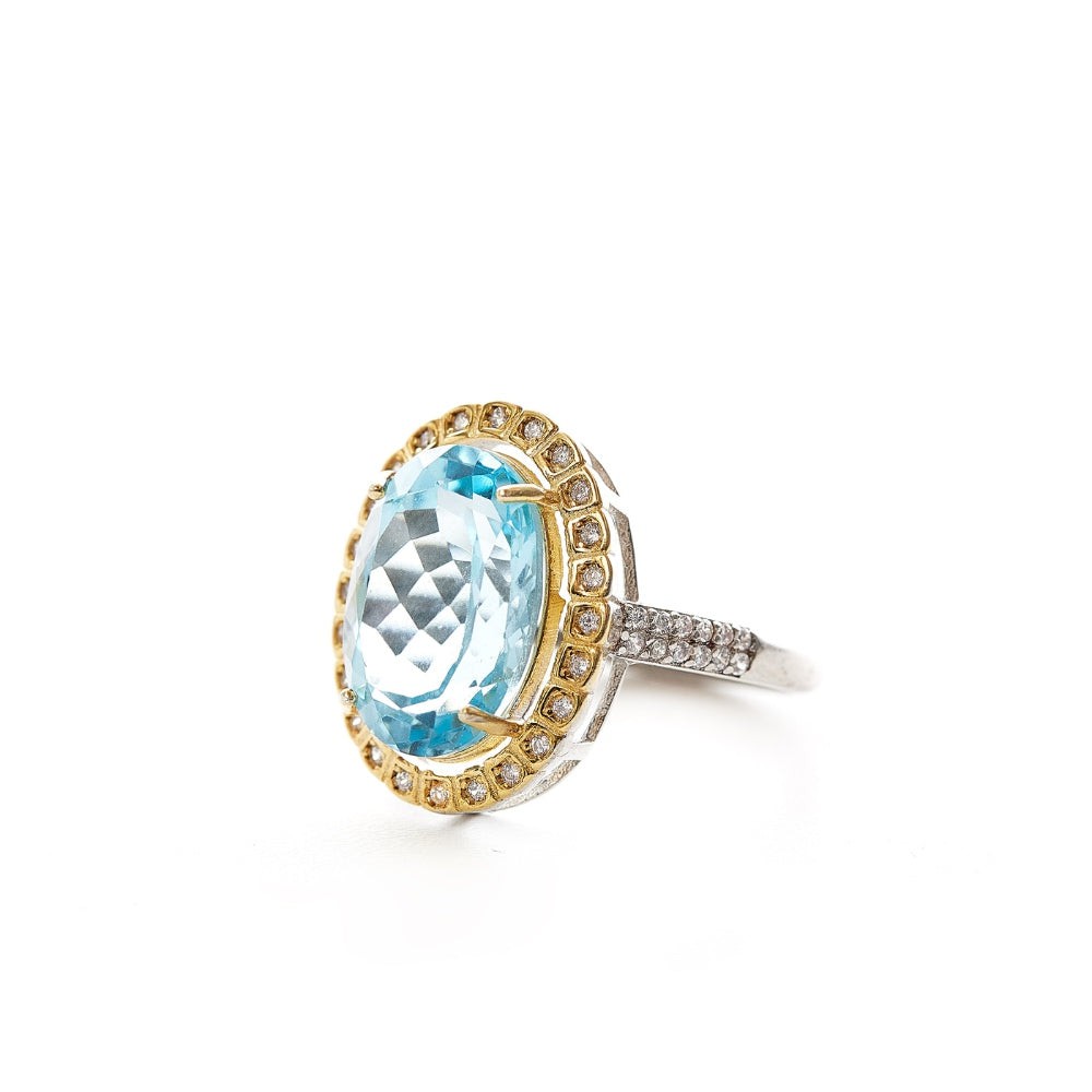 Royal Blue Topaz Ring