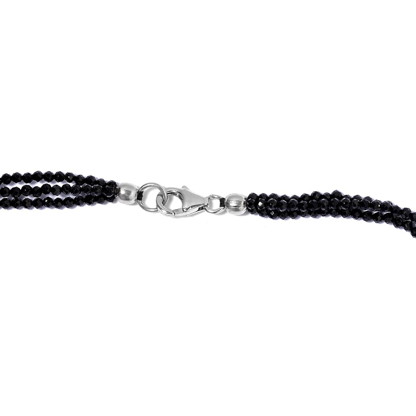 Black Spinel Power Bead Necklace - For Confidence That Shines