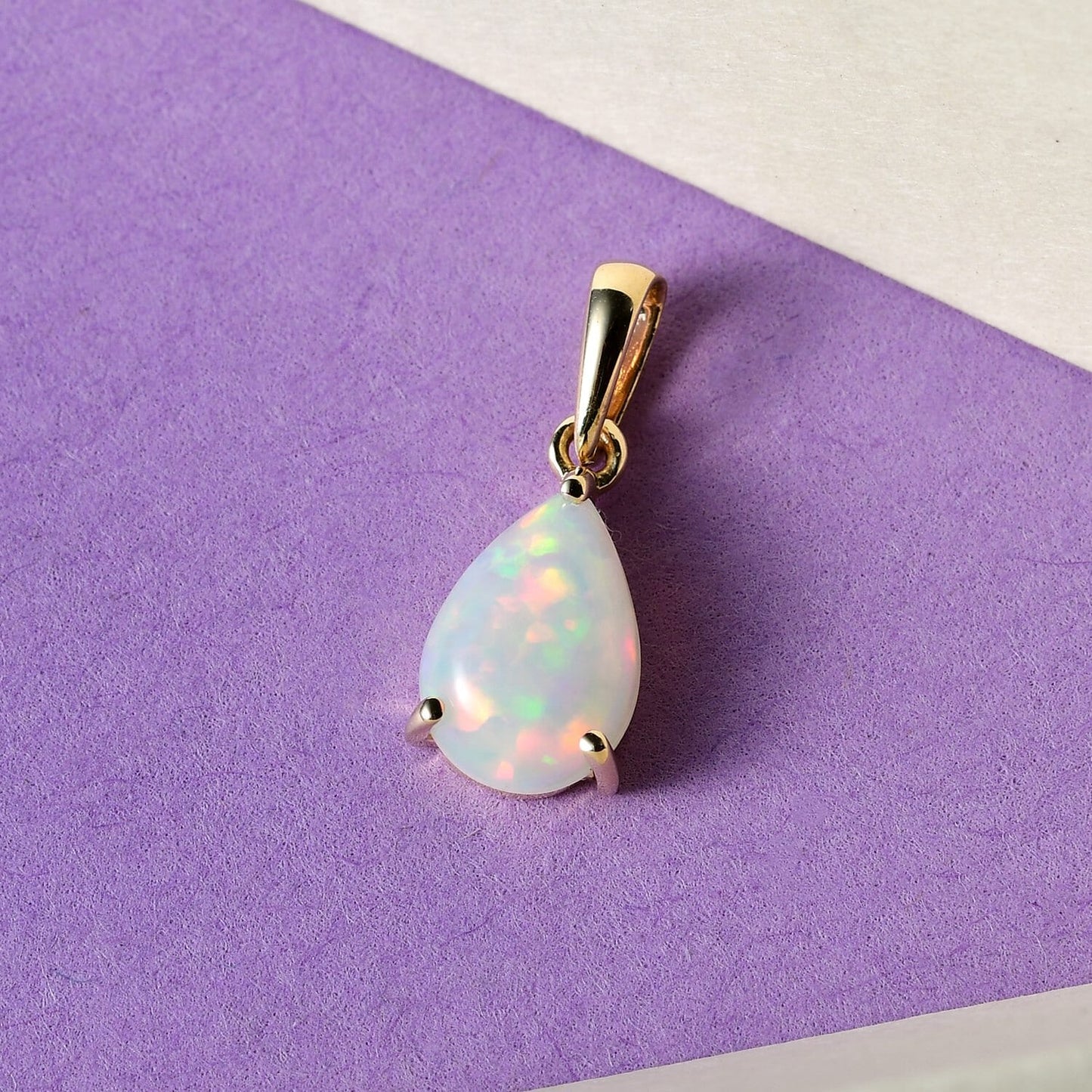 Welo Opal Pear Pendant – Africa's Rare Truth-Telling Stone