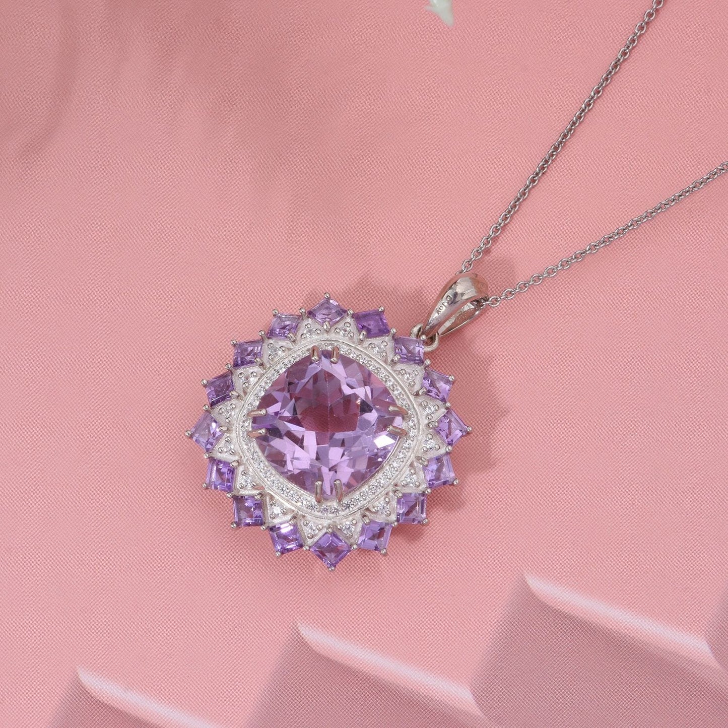 White Zircon Floral Necklace – Flourish with Calm and Clarity