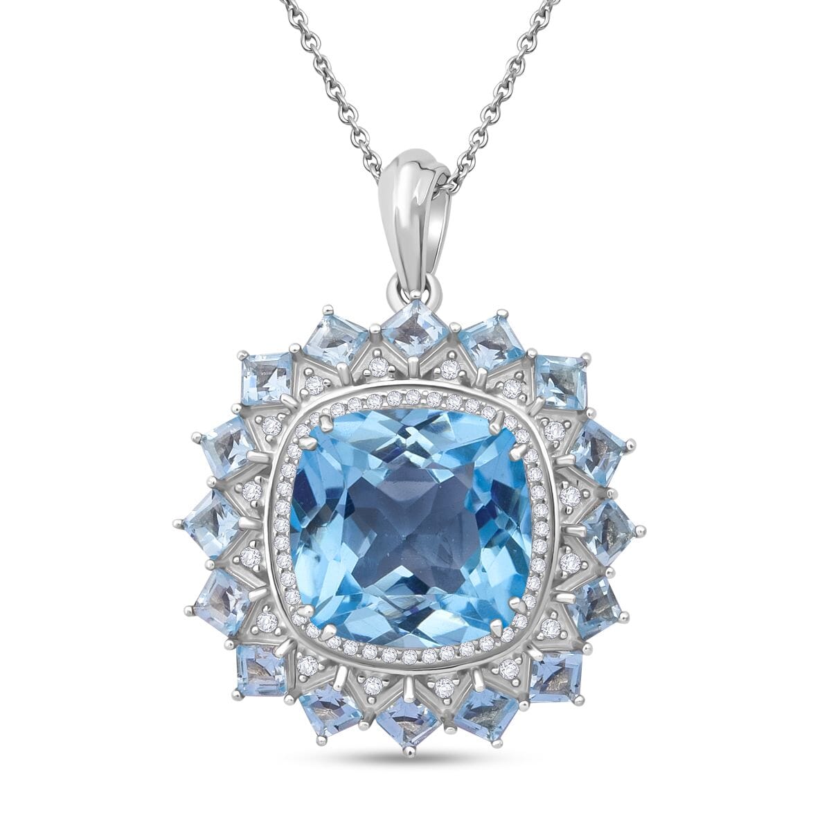 White Zircon Floral Necklace – Flourish with Calm and Clarity