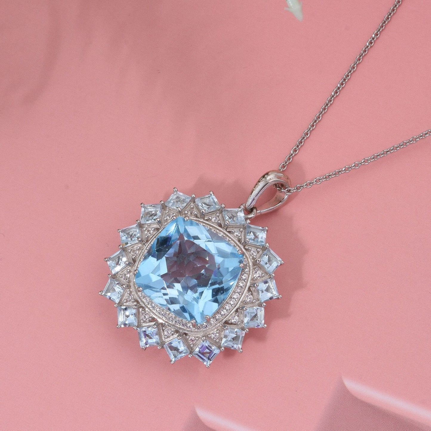 White Zircon Floral Necklace – Flourish with Calm and Clarity