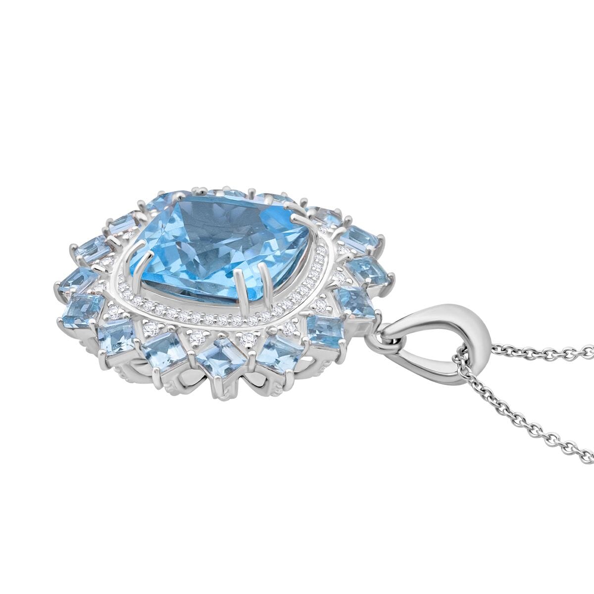 White Zircon Floral Necklace – Flourish with Calm and Clarity