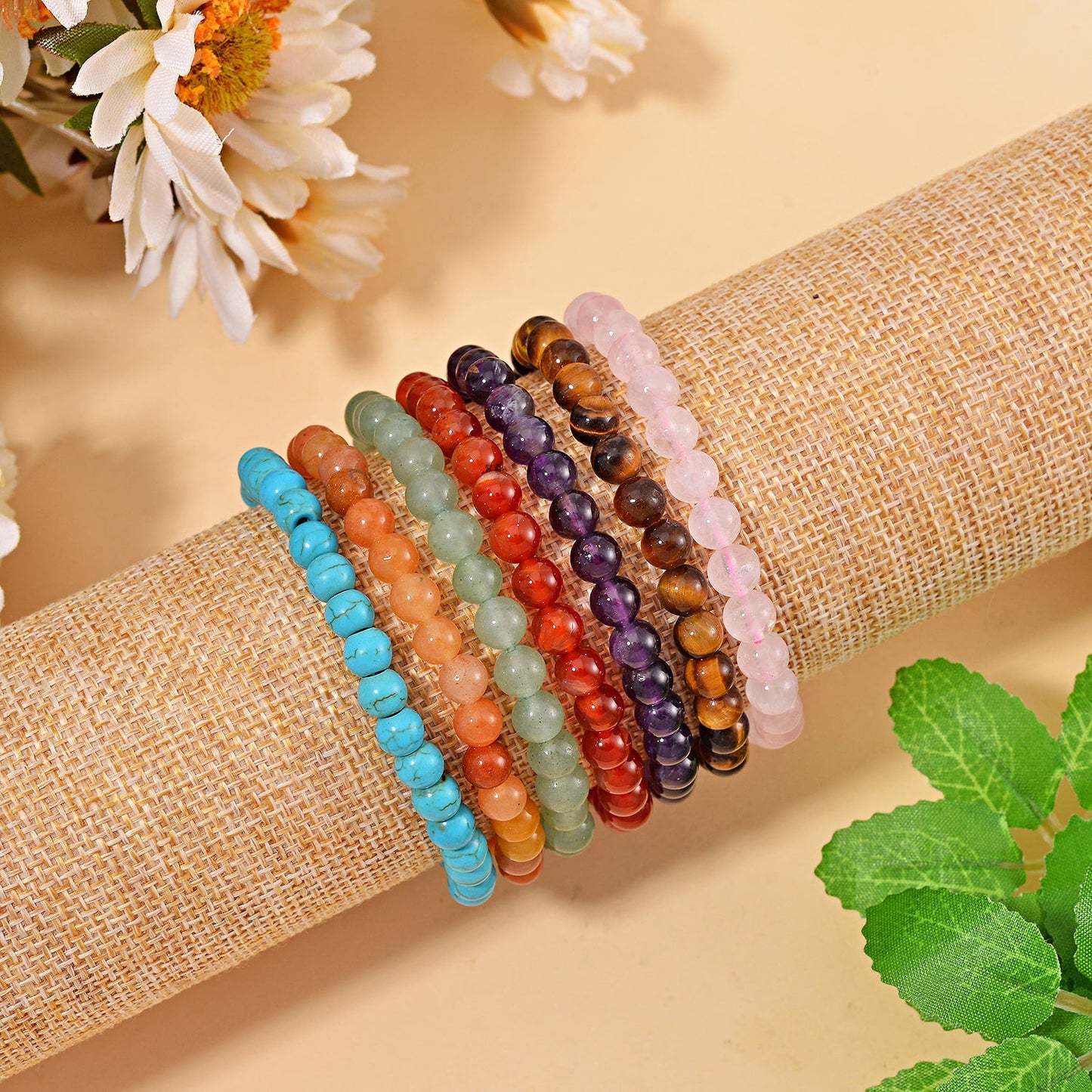 7 Chakra Crystal Bracelet Set: Support for Every Kind of Day