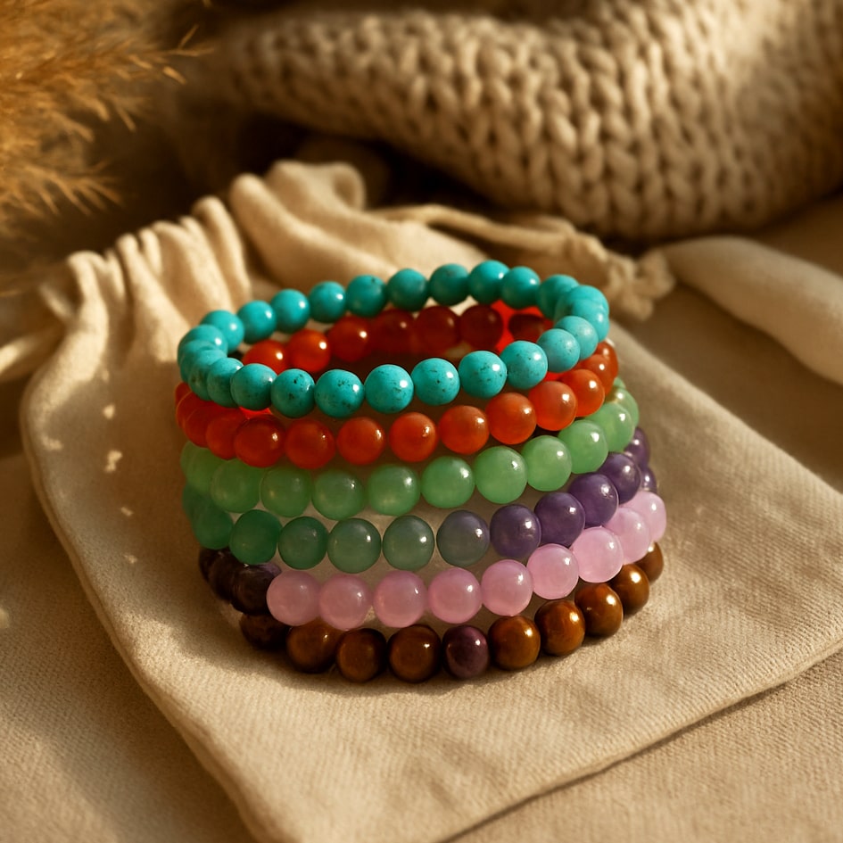 7 Chakra Crystal Bracelet Set: Support for Every Kind of Day
