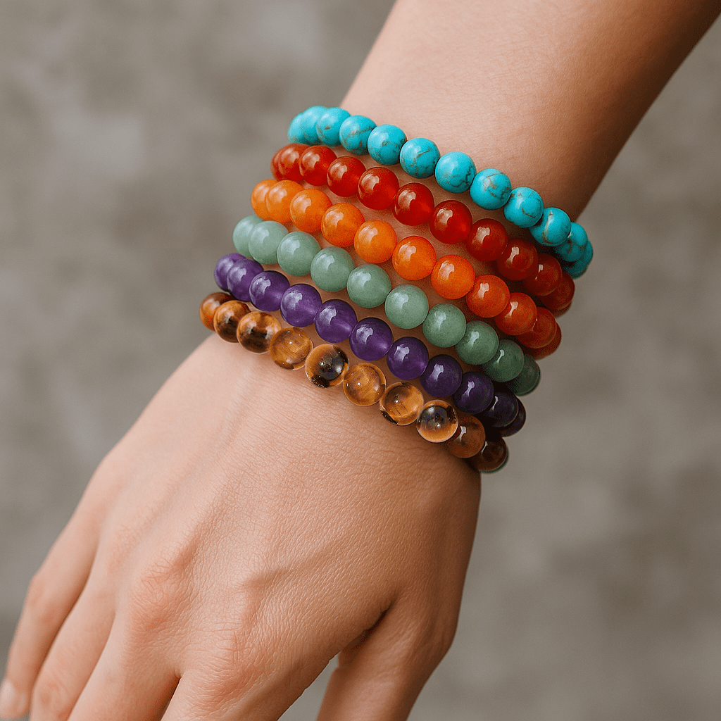 7 Chakra Crystal Bracelet Set: Support for Every Kind of Day