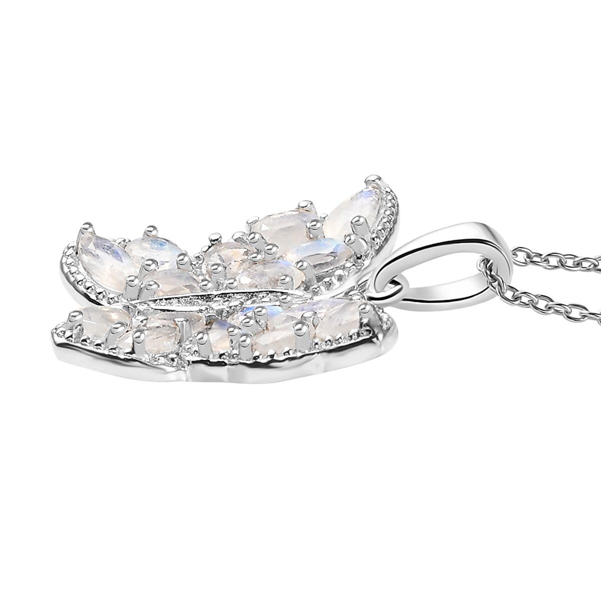 Moonstone & Zircon Butterfly Necklace – Inspire Your Inner Transformation