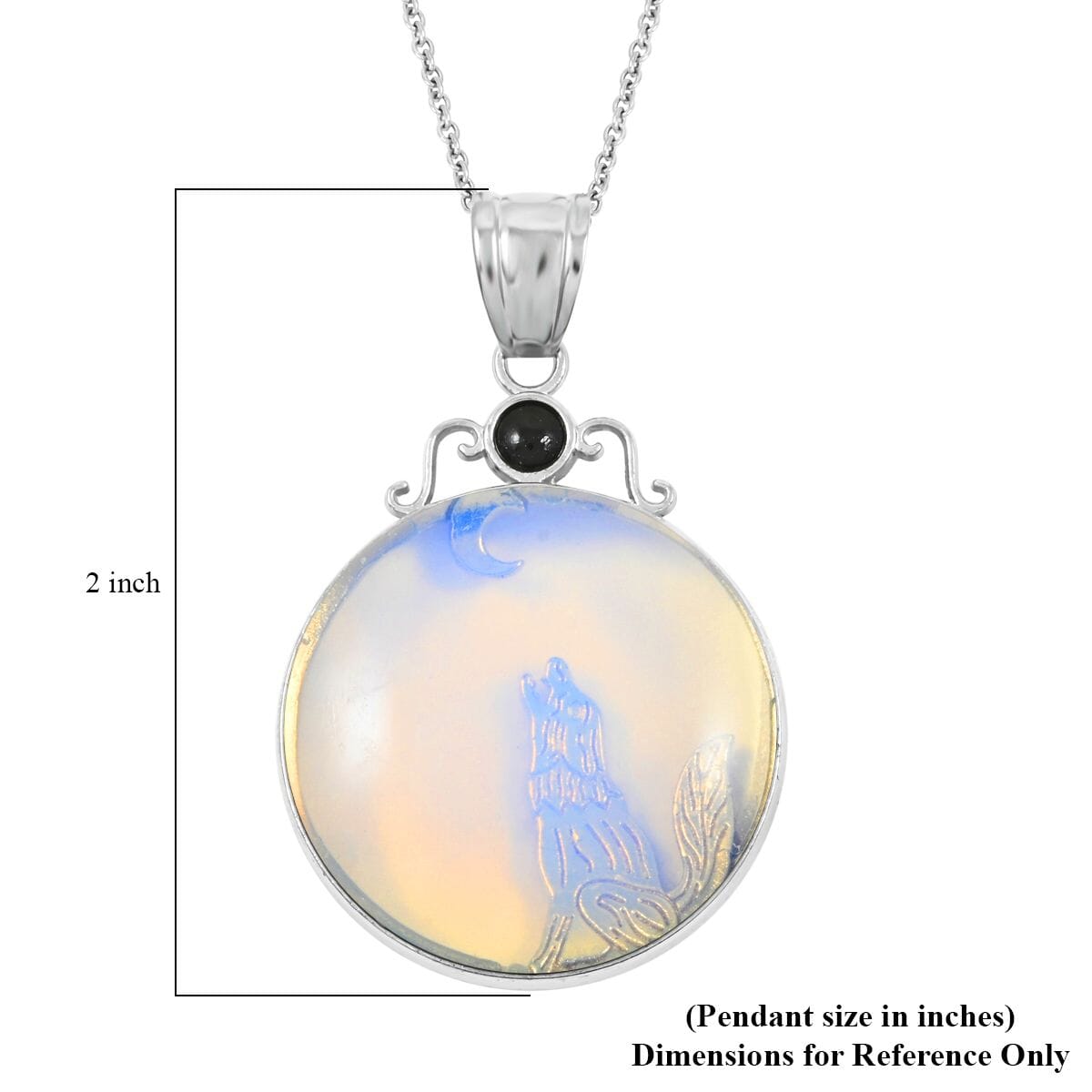 Coyote Moon Crystal Necklace – For Lunar Energy & Bold Intuition