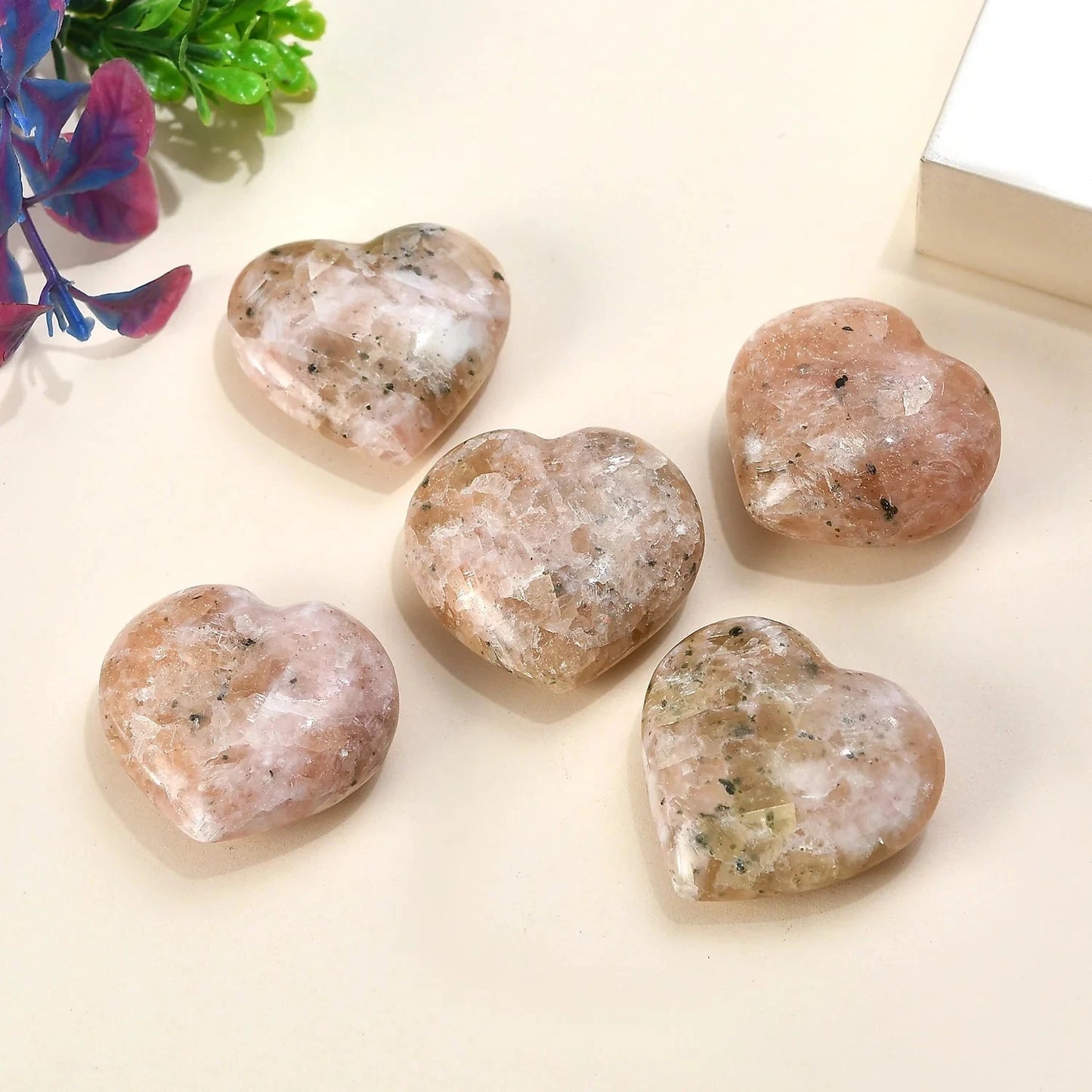 Peach Quartz Heart - A Natural Heart Opener
