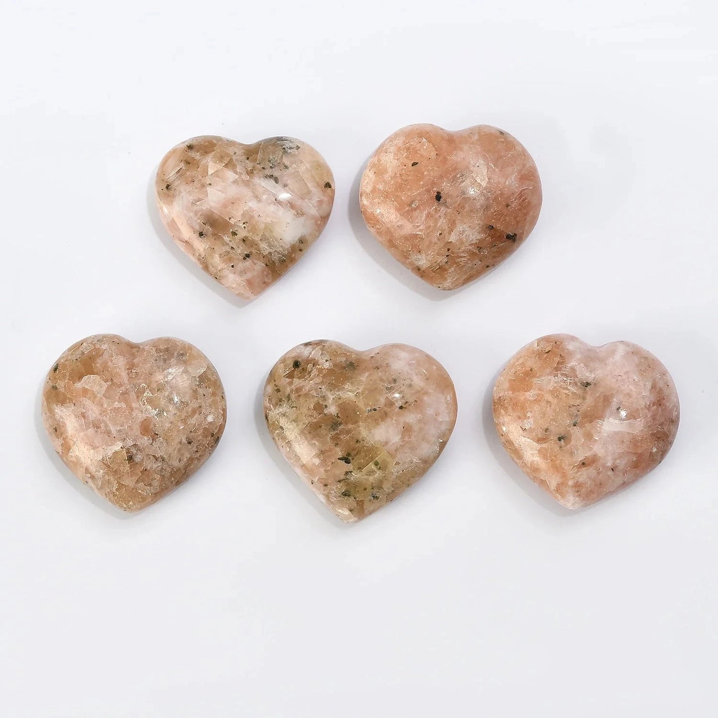 Peach Quartz Heart - A Natural Heart Opener