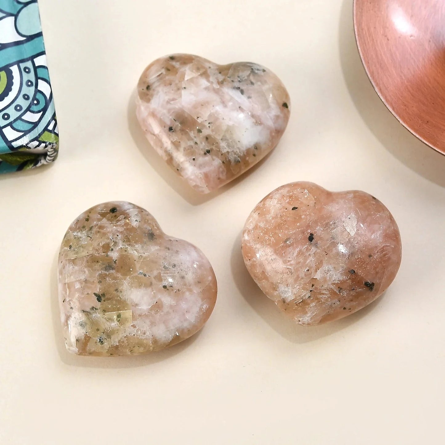 Peach Quartz Heart - A Natural Heart Opener