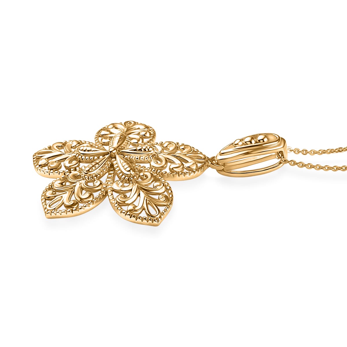 DJOY Floral Pendant Necklace – A Bloom of Elegance and Luxury