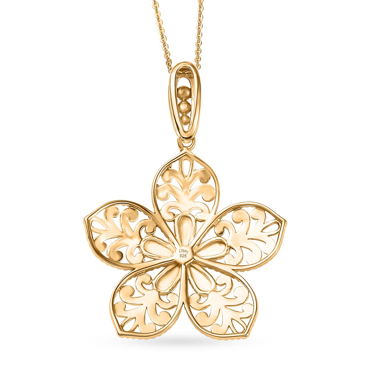 DJOY Floral Pendant Necklace – A Bloom of Elegance and Luxury
