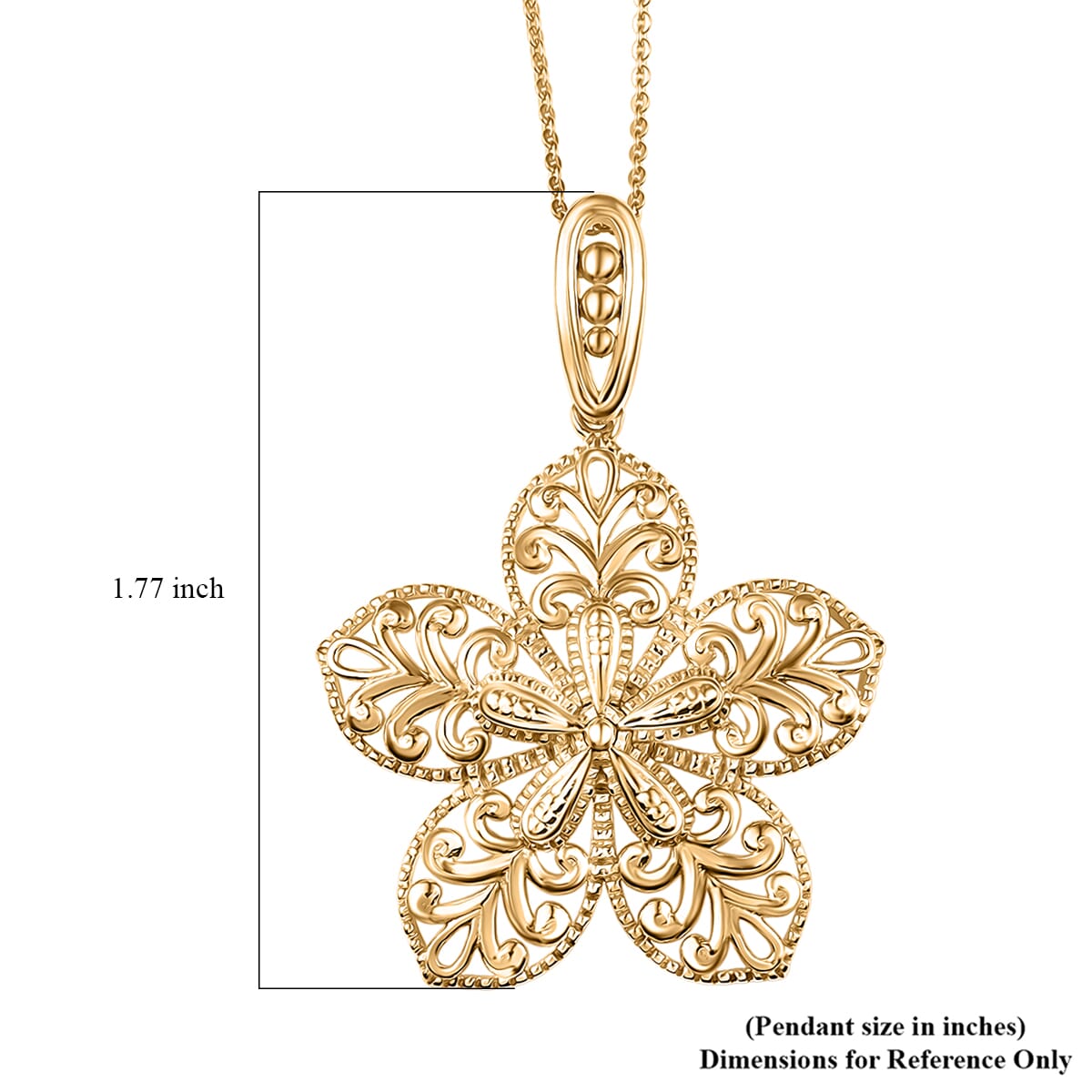 DJOY Floral Pendant Necklace – A Bloom of Elegance and Luxury