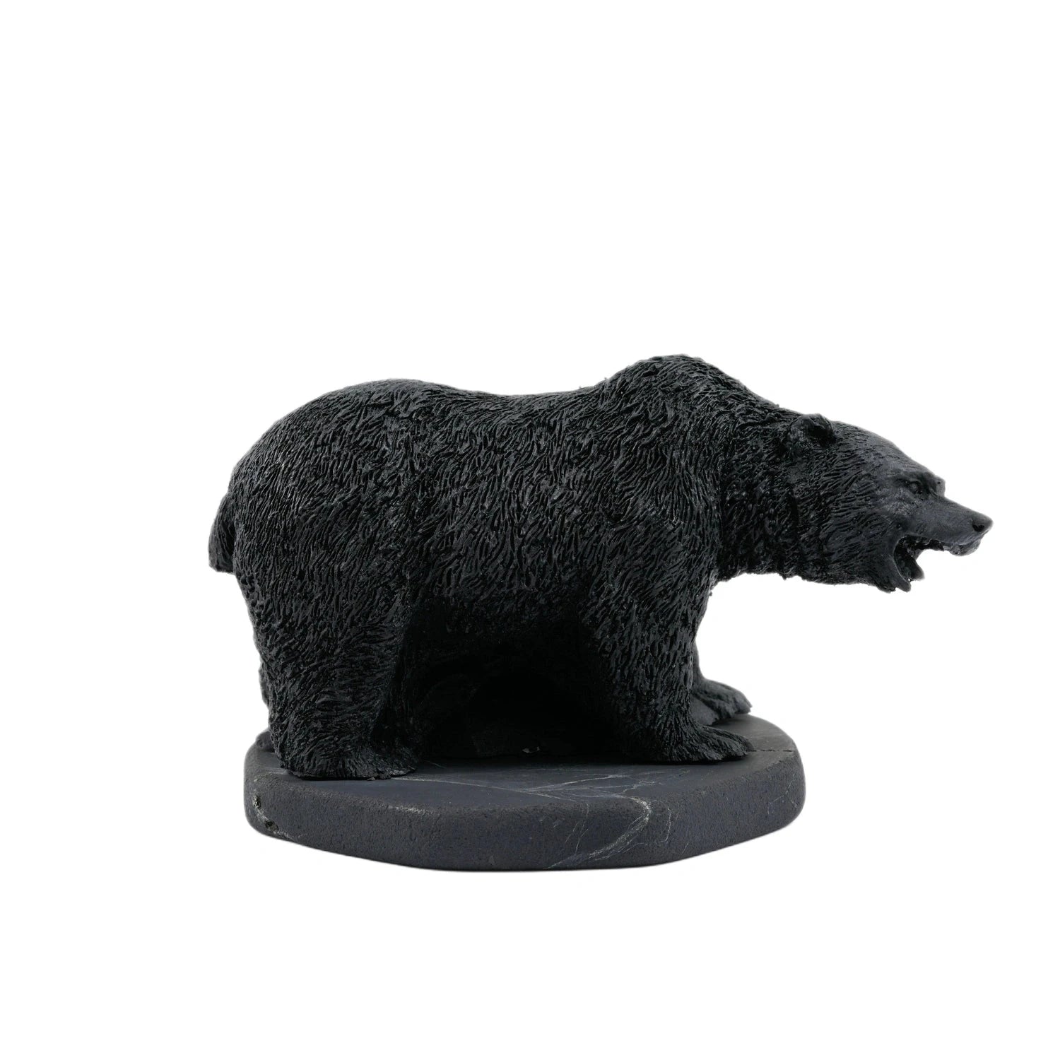 Shungite Grizzly Bear: Home Guardian & Spiritual Defender