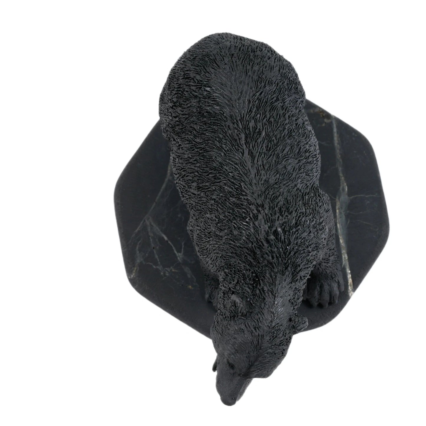 Shungite Grizzly Bear: Home Guardian & Spiritual Defender