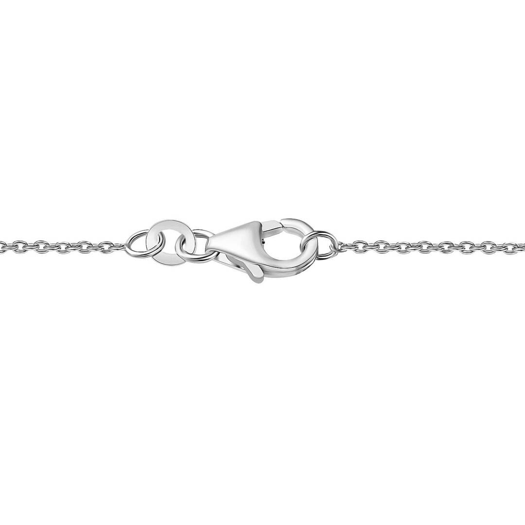 African Amethyst Solitaire Pendant Necklace in Sterling Silver