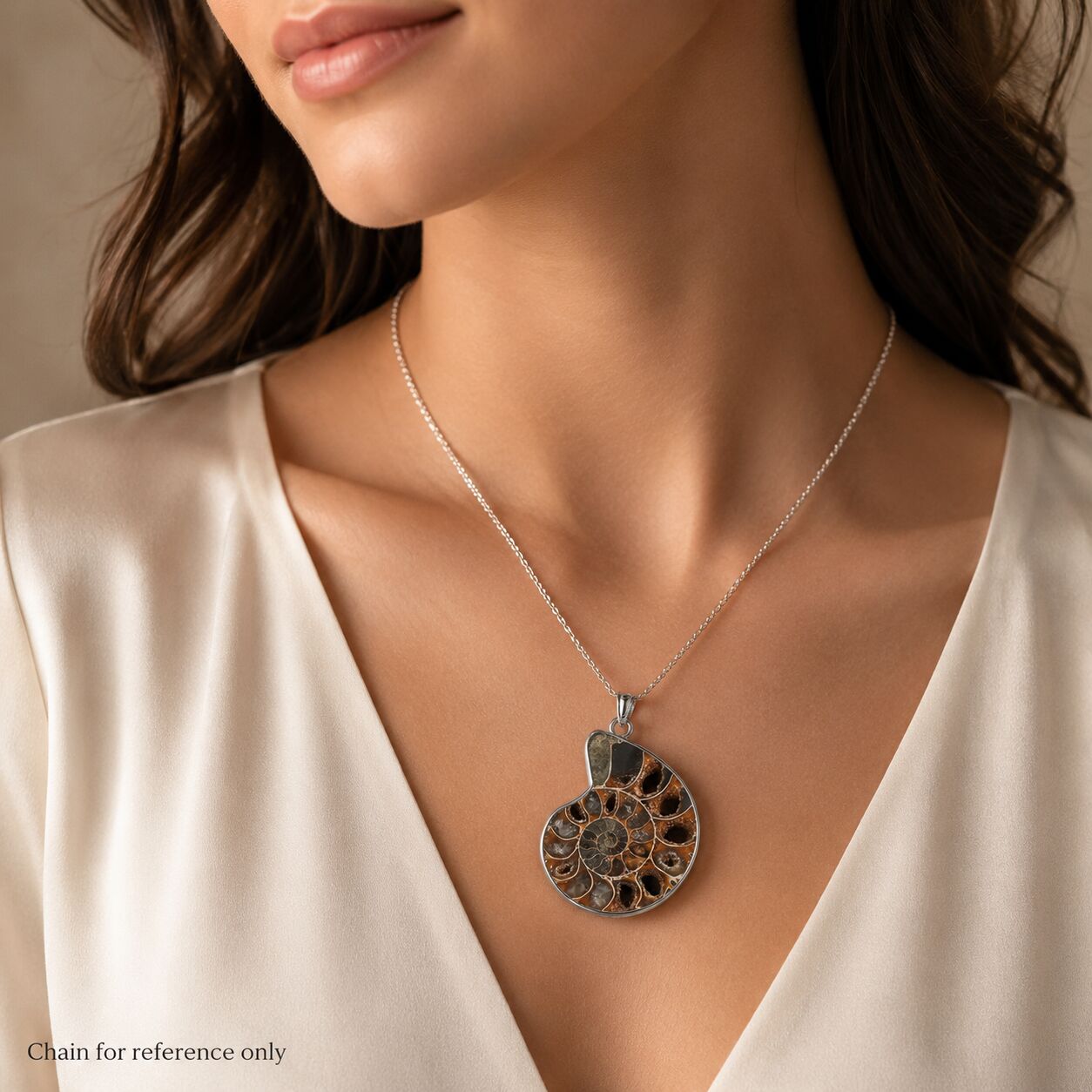 Ammonite Fossil Pendant – Spiral of Time