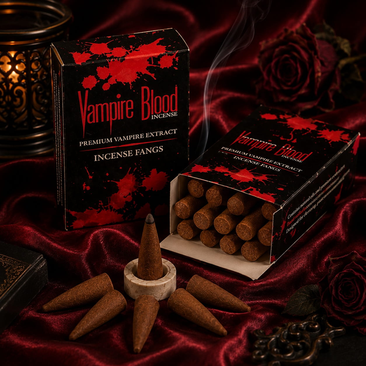Vampire Blood Incense Cones– 12 Pack Bulk Set