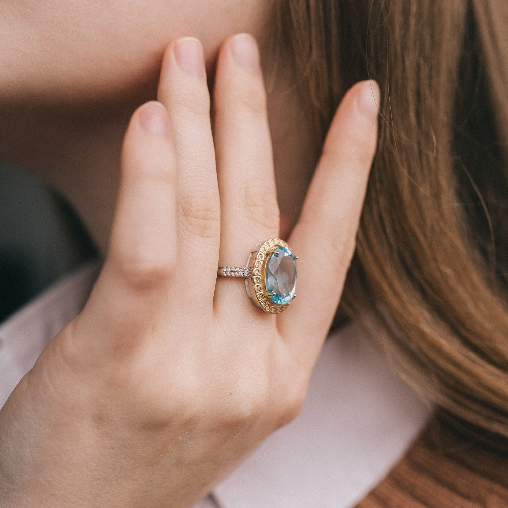 Royal Blue Topaz Ring