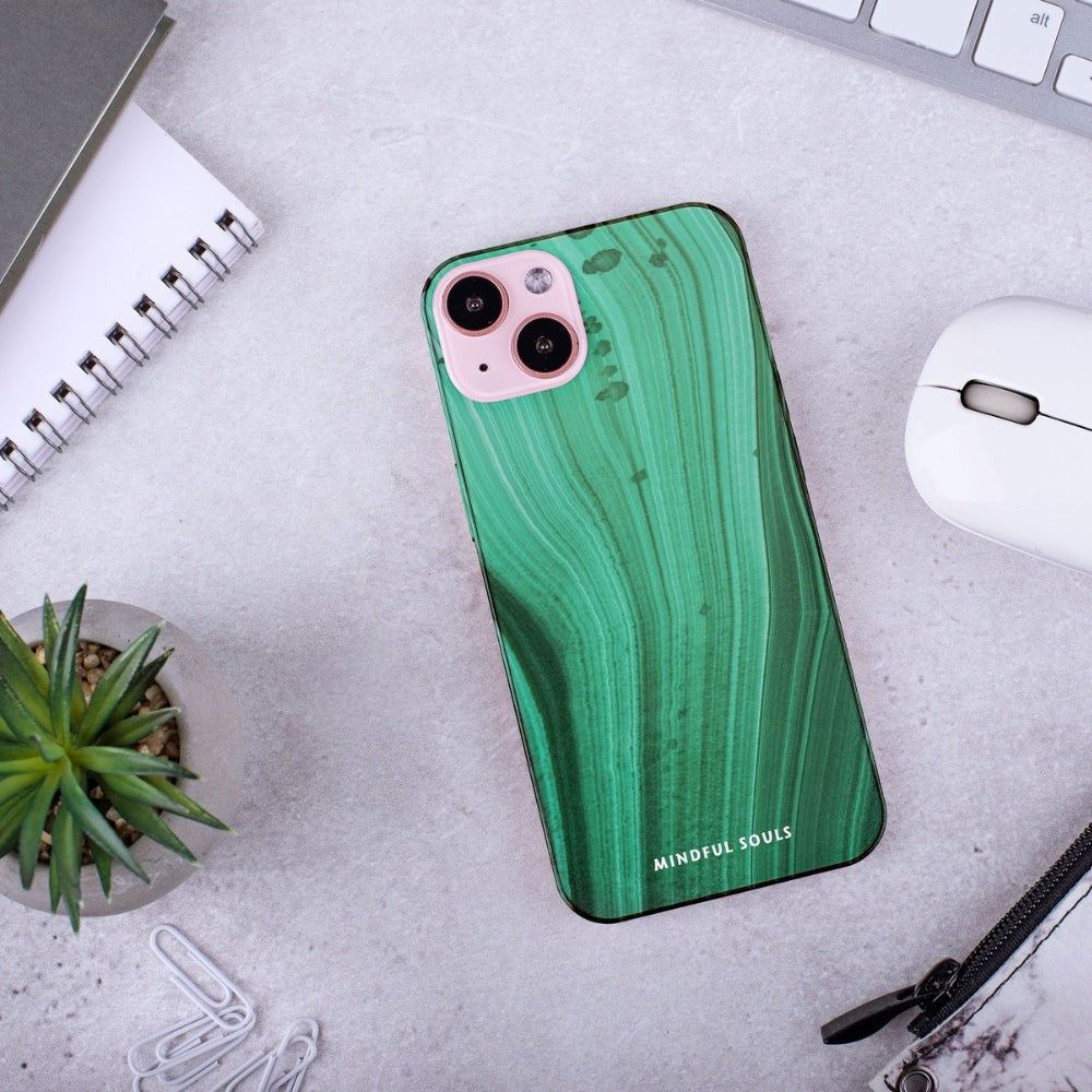 Green Malachite Flow Phone Case