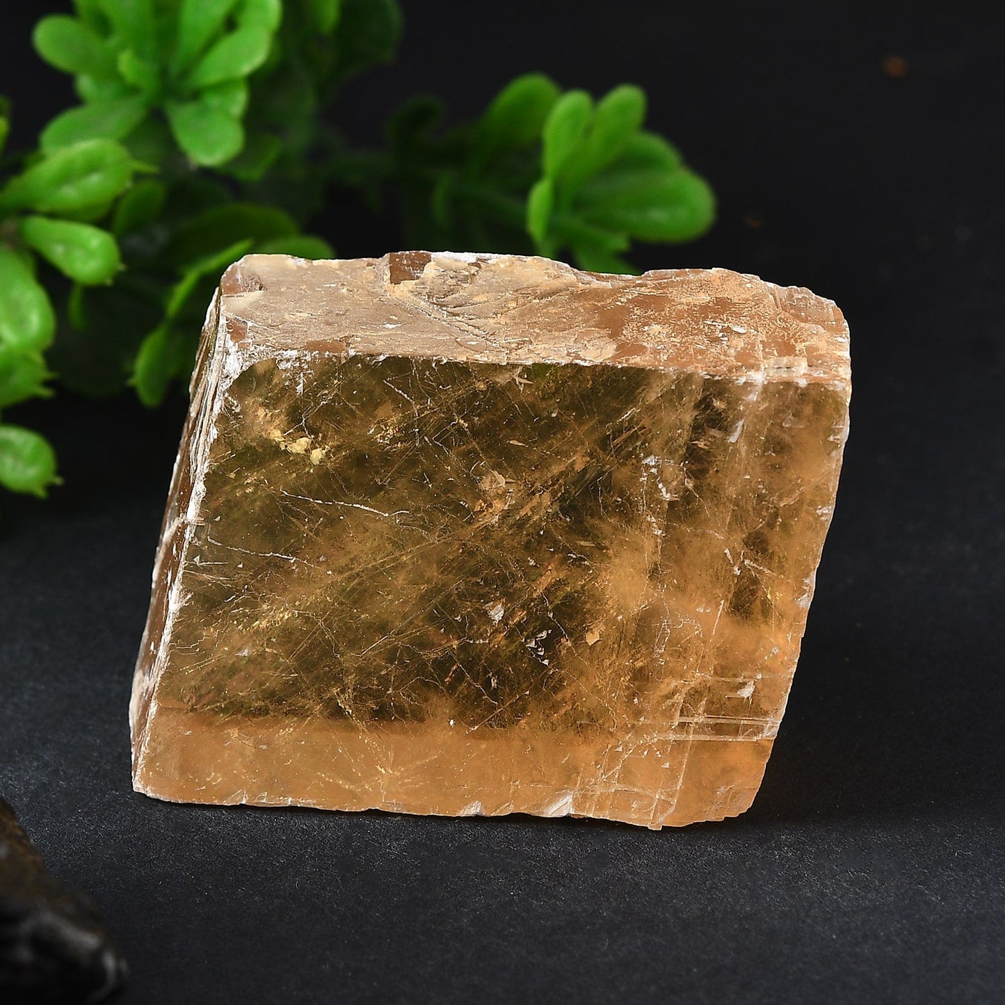 Yellow Icelandic Spar Cube – Amplify Your Intentions with Clarity