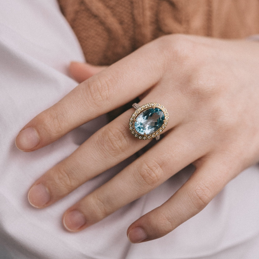 Royal Blue Topaz Ring