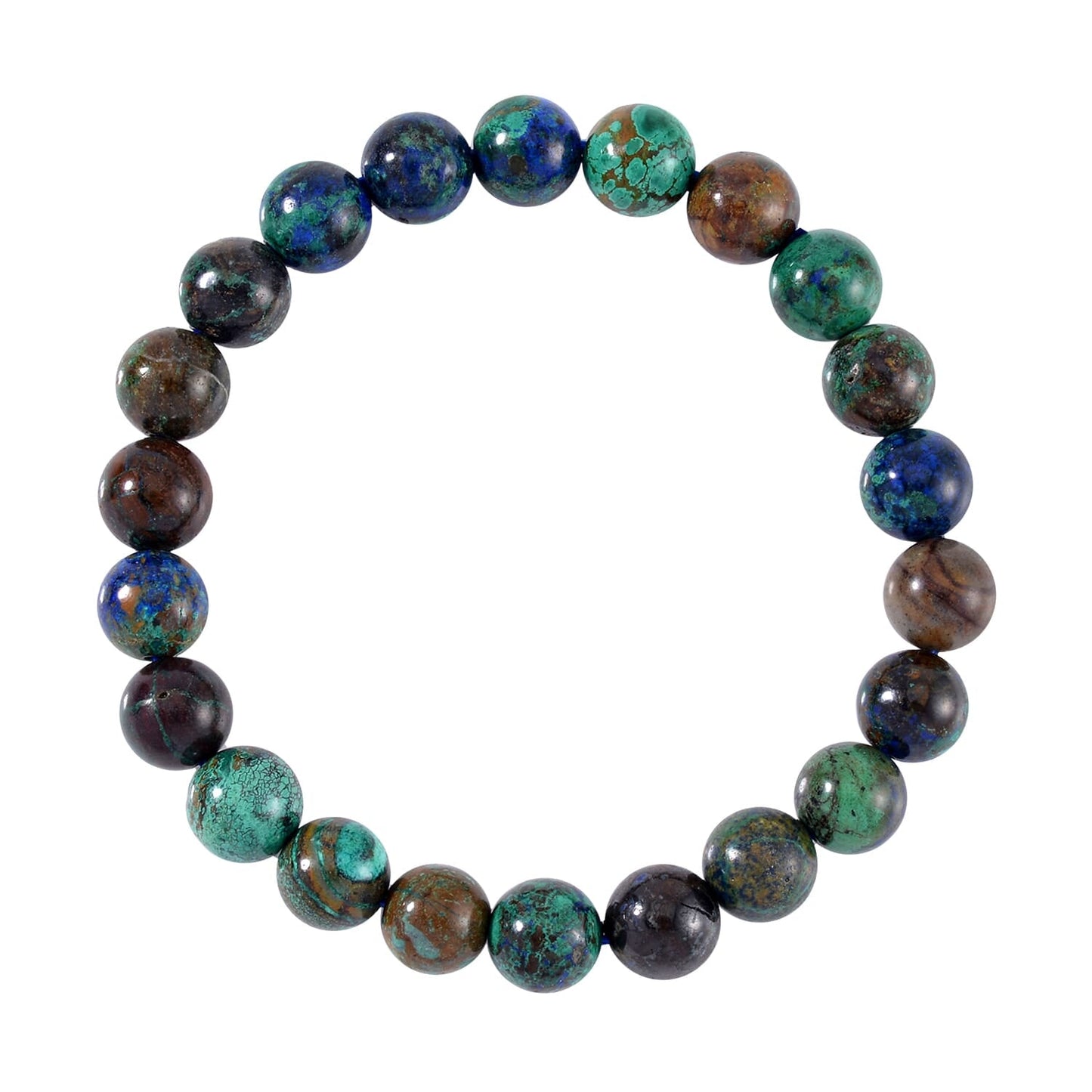 Chrysocolla Stretchy Beaded Bracelet – Emotional Healing Energy