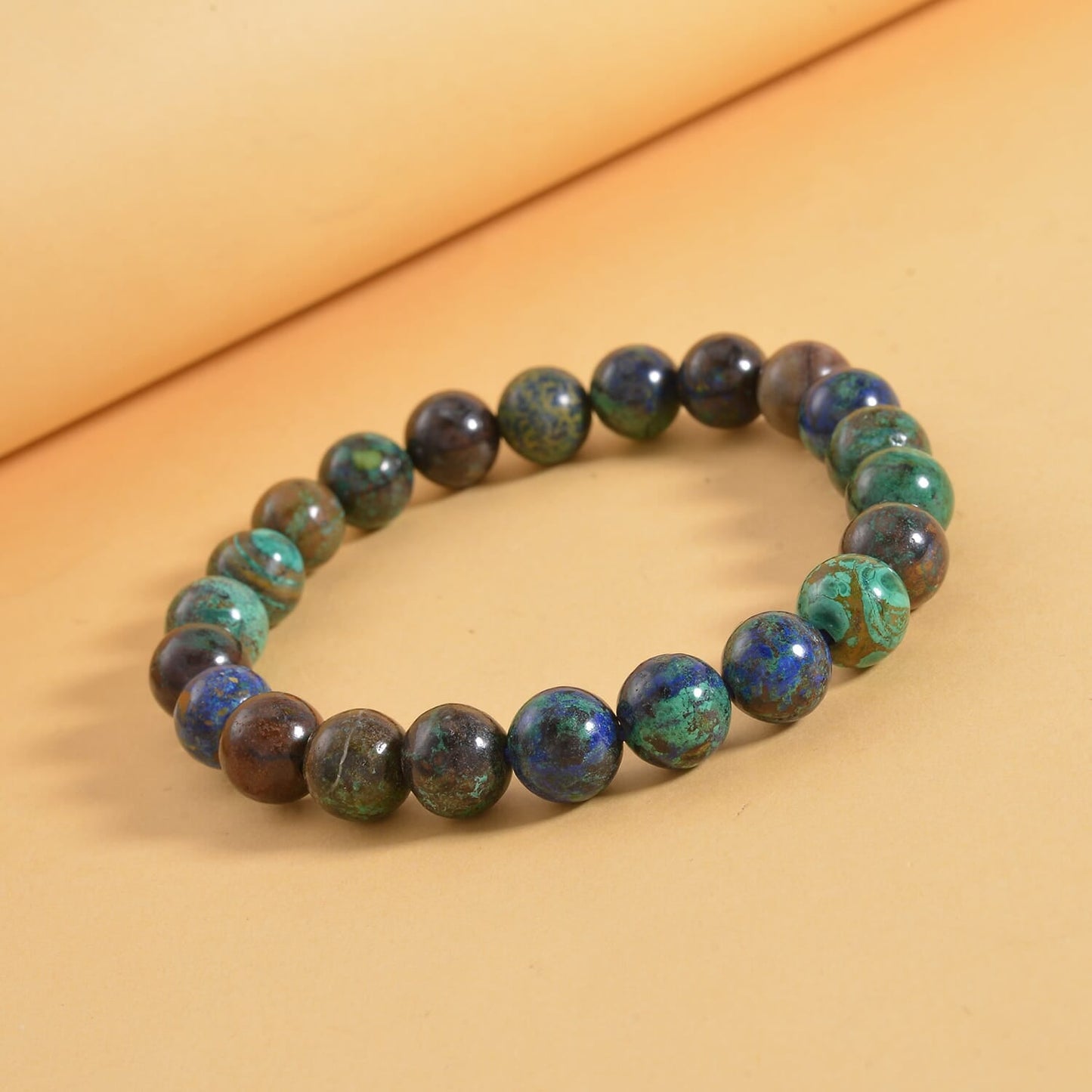 Chrysocolla Stretchy Beaded Bracelet – Emotional Healing Energy