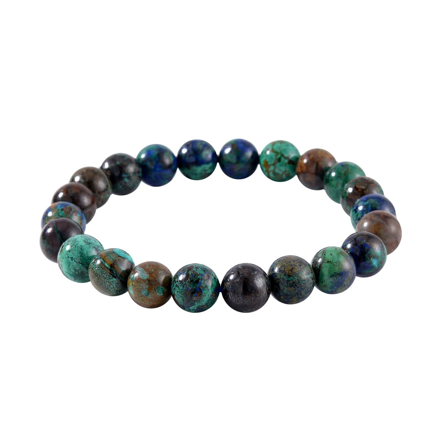 Chrysocolla Stretchy Beaded Bracelet – Emotional Healing Energy