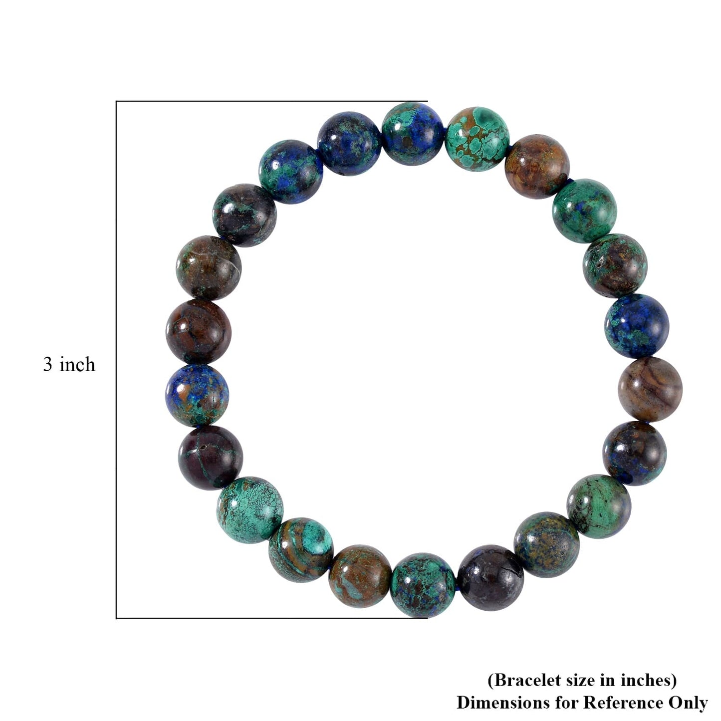 Chrysocolla Stretchy Beaded Bracelet – Emotional Healing Energy