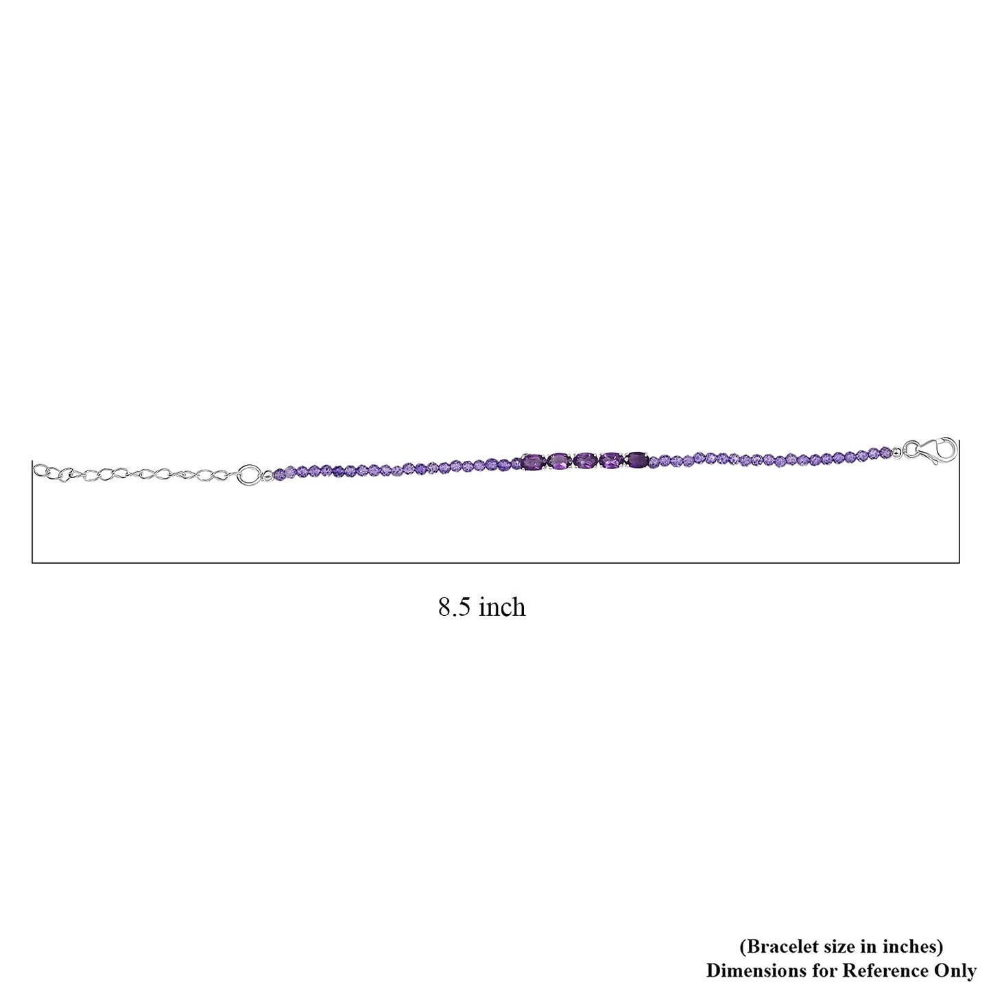 African Amethyst Beaded Bracelet — Radiant Elegance & Spiritual Harmony