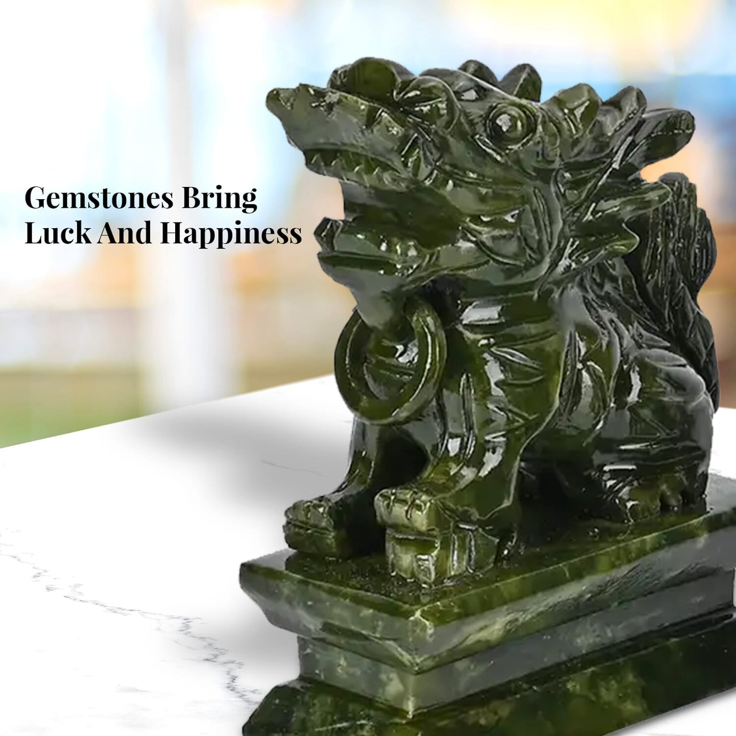 Serpentine Feng Shui Pixiu Duo – Crafted for Balance and Spiritual Energy