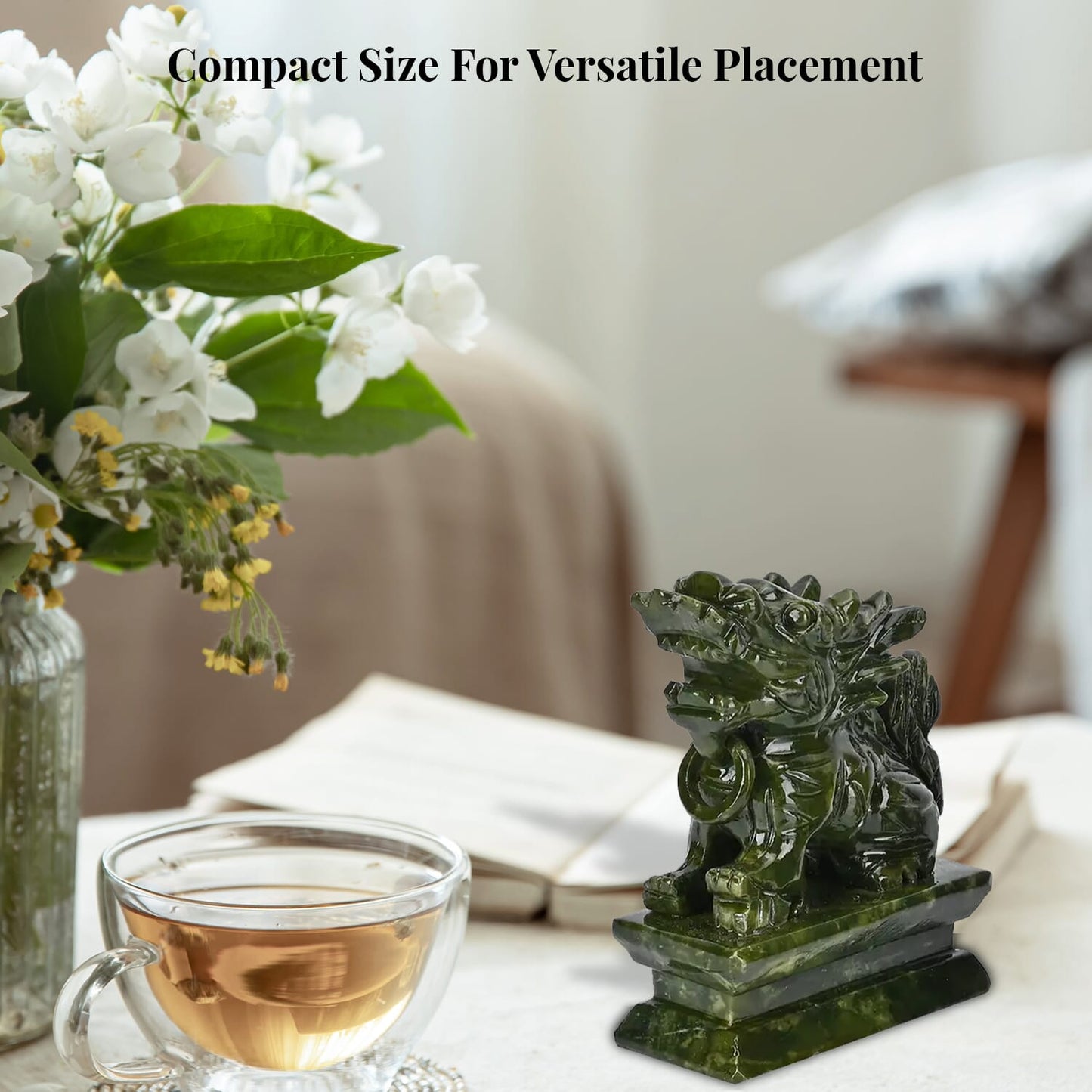 Serpentine Feng Shui Pixiu Duo – Crafted for Balance and Spiritual Energy