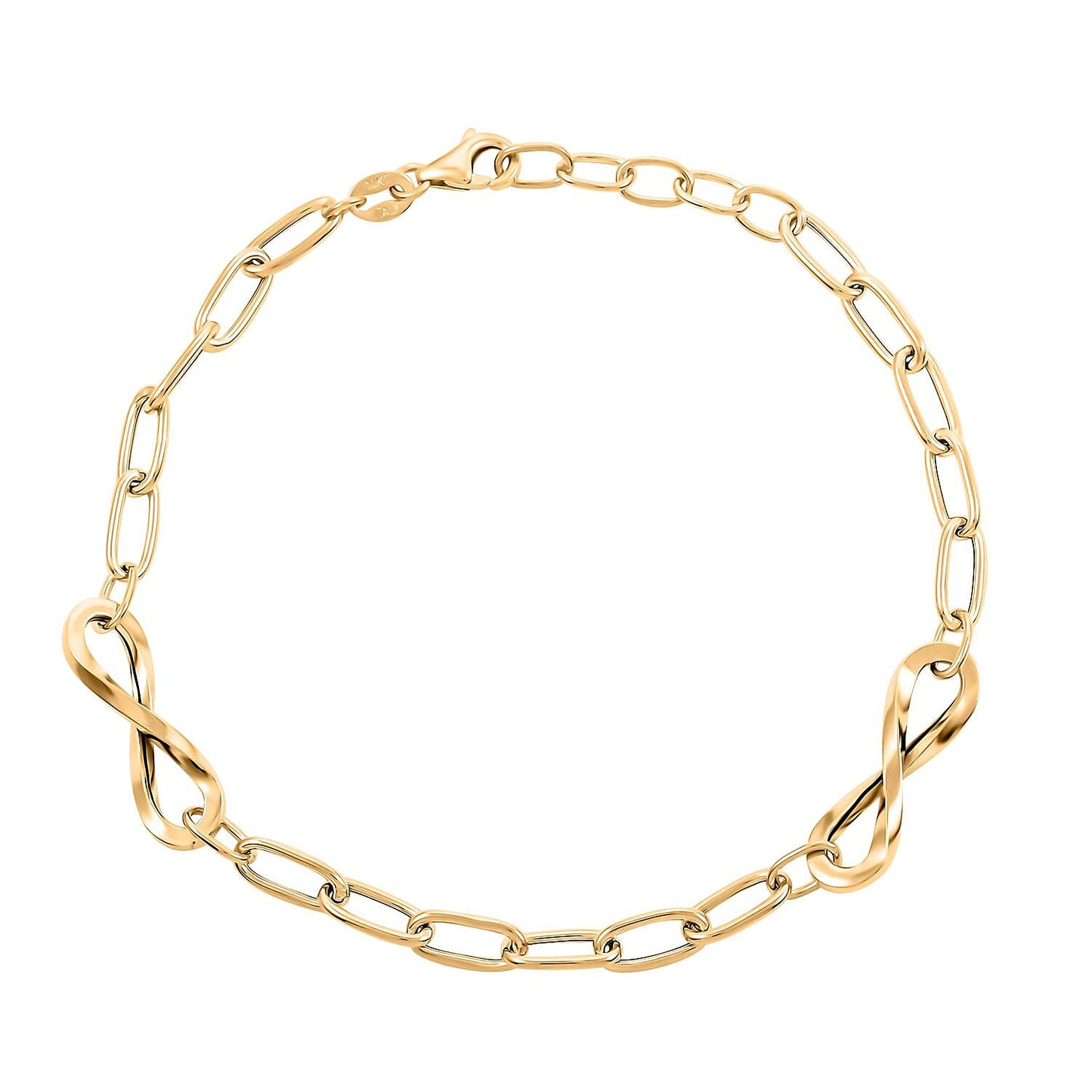 10K Yellow Gold Chain Bracelet – Endless Elegance in Every Link