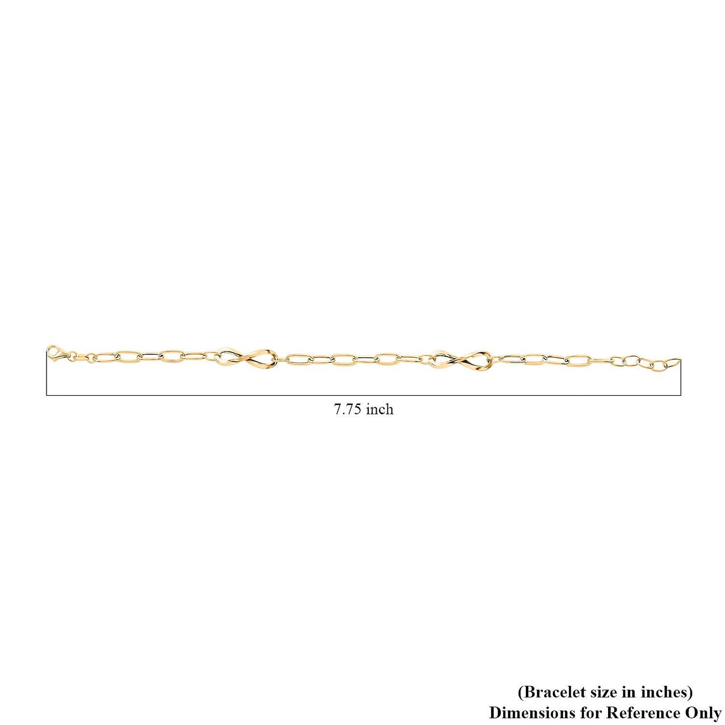 10K Yellow Gold Chain Bracelet – Endless Elegance in Every Link