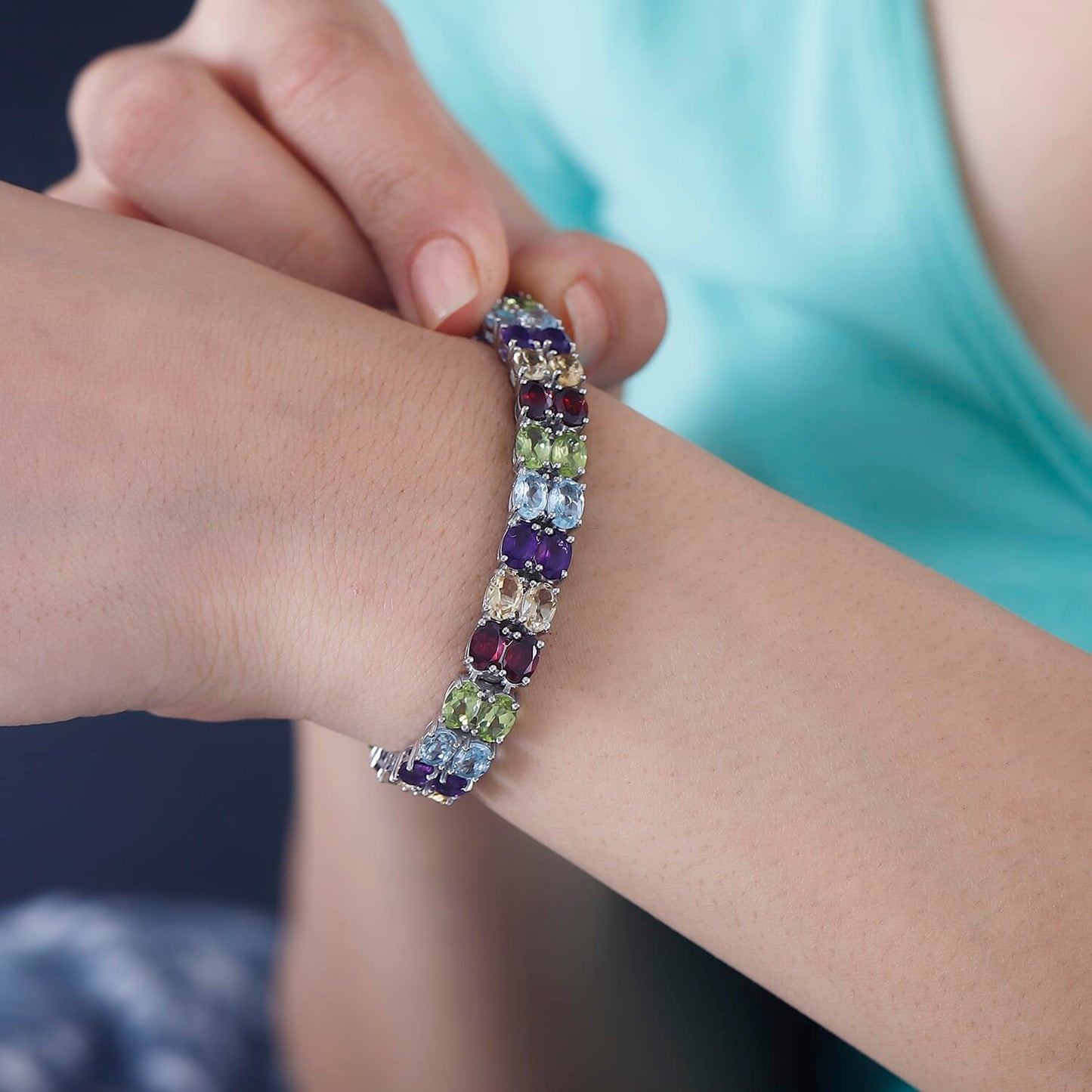 Natural Gemstone Tennis Bracelet – A Spiritual Twist on a Jewelry Icon