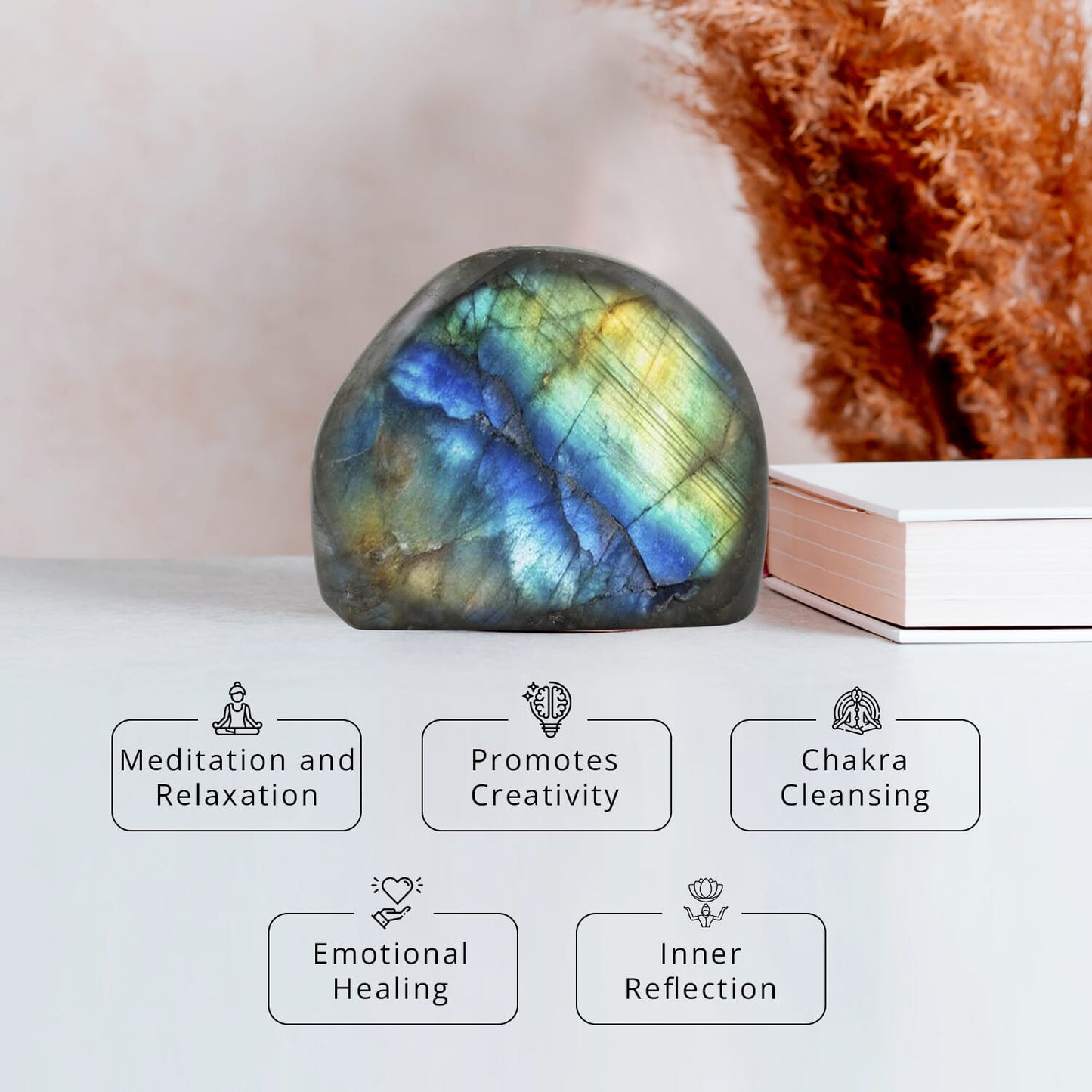 Natural Iridescent Madagascar Labradorite Gemstone – A Touch of Magic