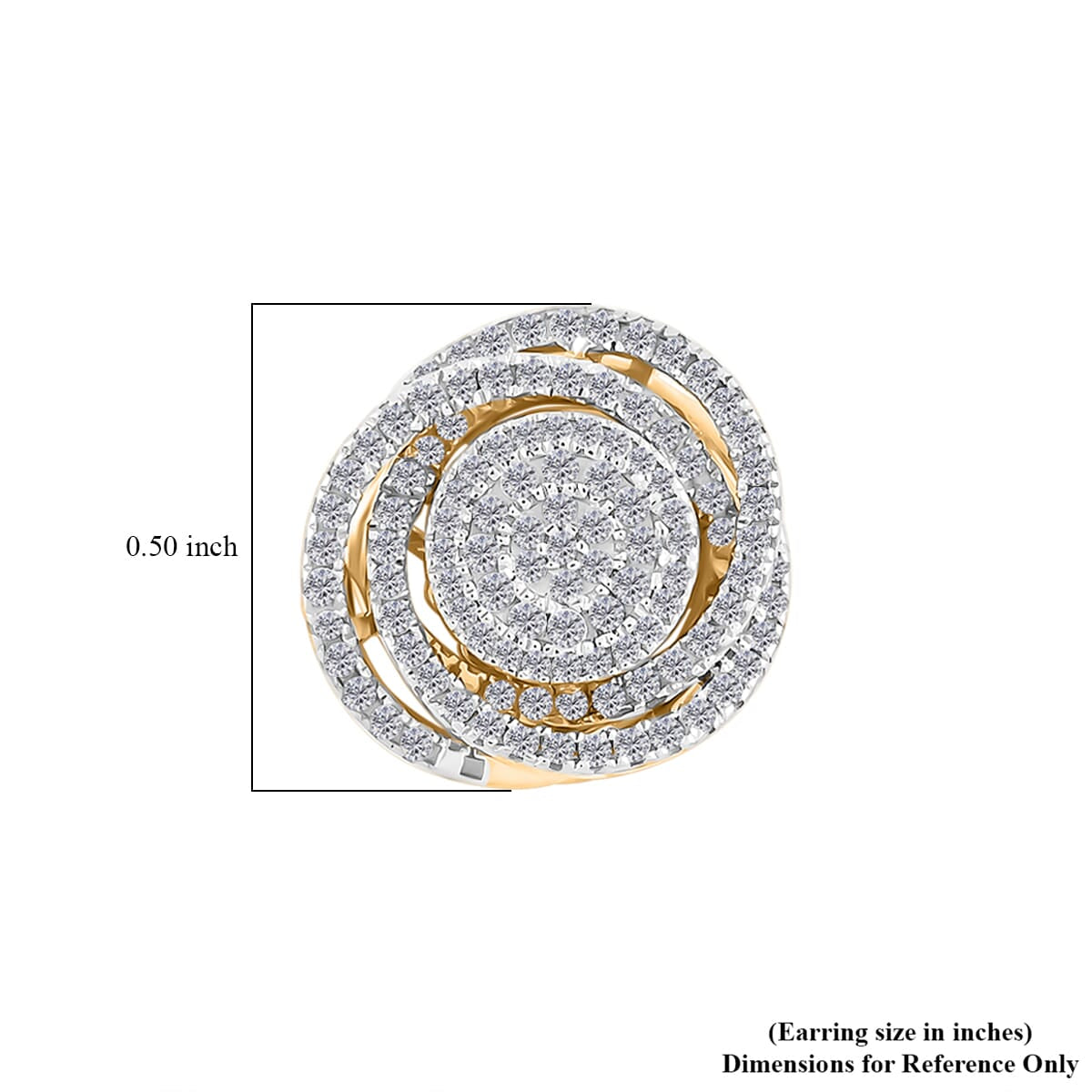 Diamond Spiral Earrings – A Radiant Symbol of Growth