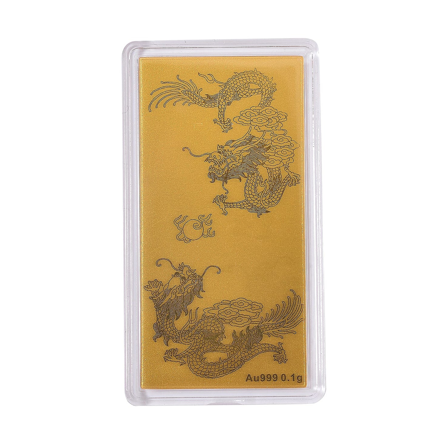 24K Gold Emboss Sheet Collection – Dragon, Dragon Twins, Elephant & Statue of Liberty (100mg)