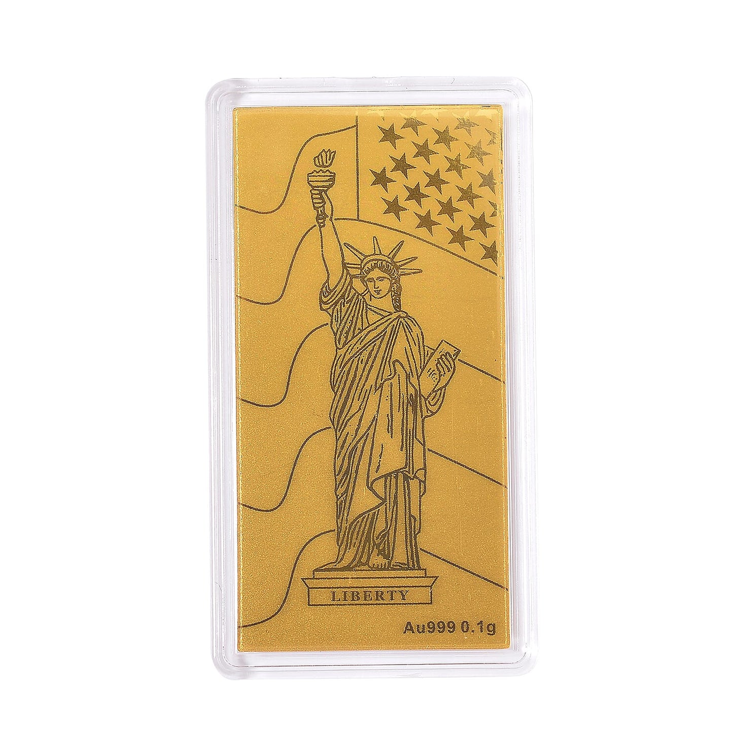 24K Gold Emboss Sheet Collection – Dragon, Dragon Twins, Elephant & Statue of Liberty (100mg)