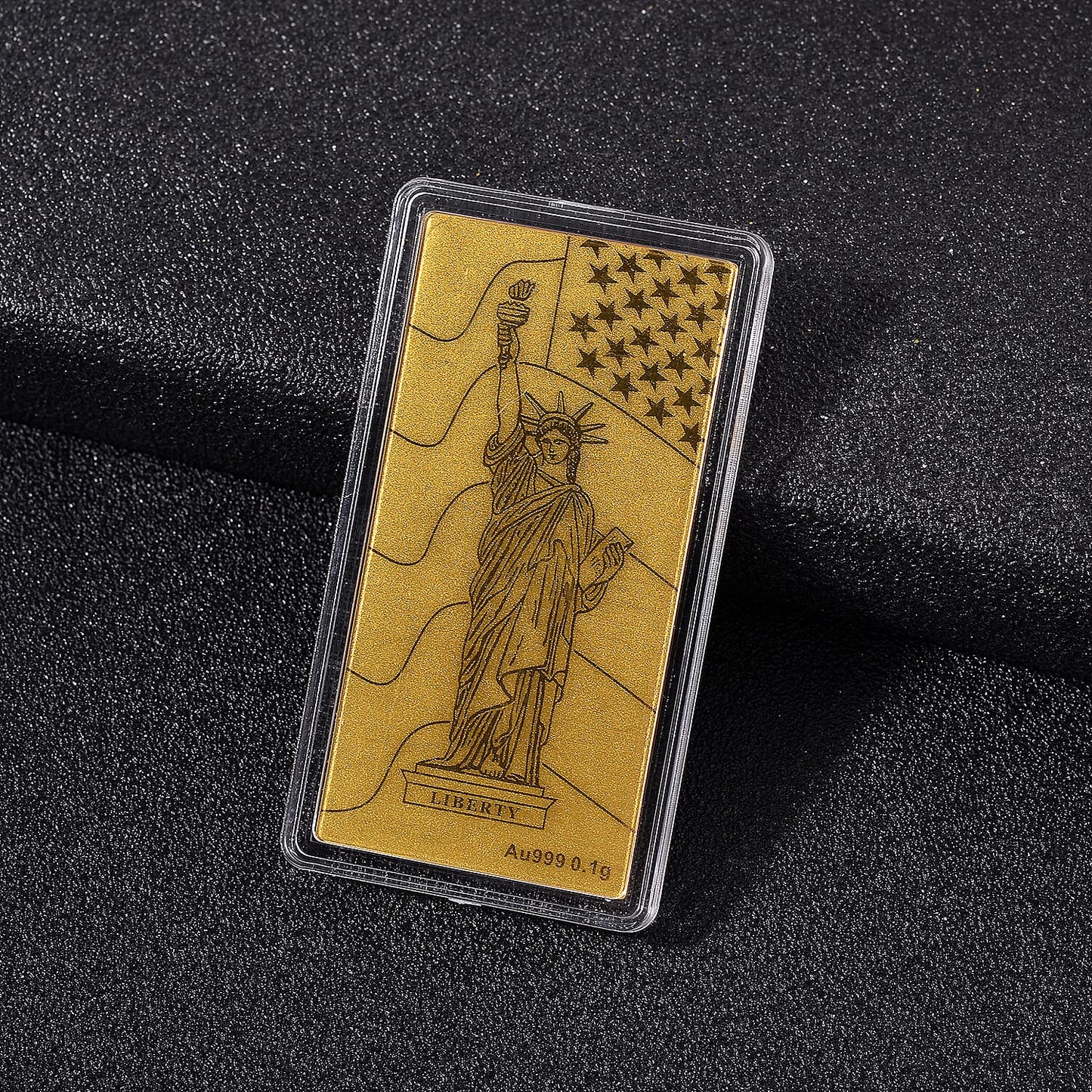 24K Gold Emboss Sheet Collection – Dragon, Dragon Twins, Elephant & Statue of Liberty (100mg)
