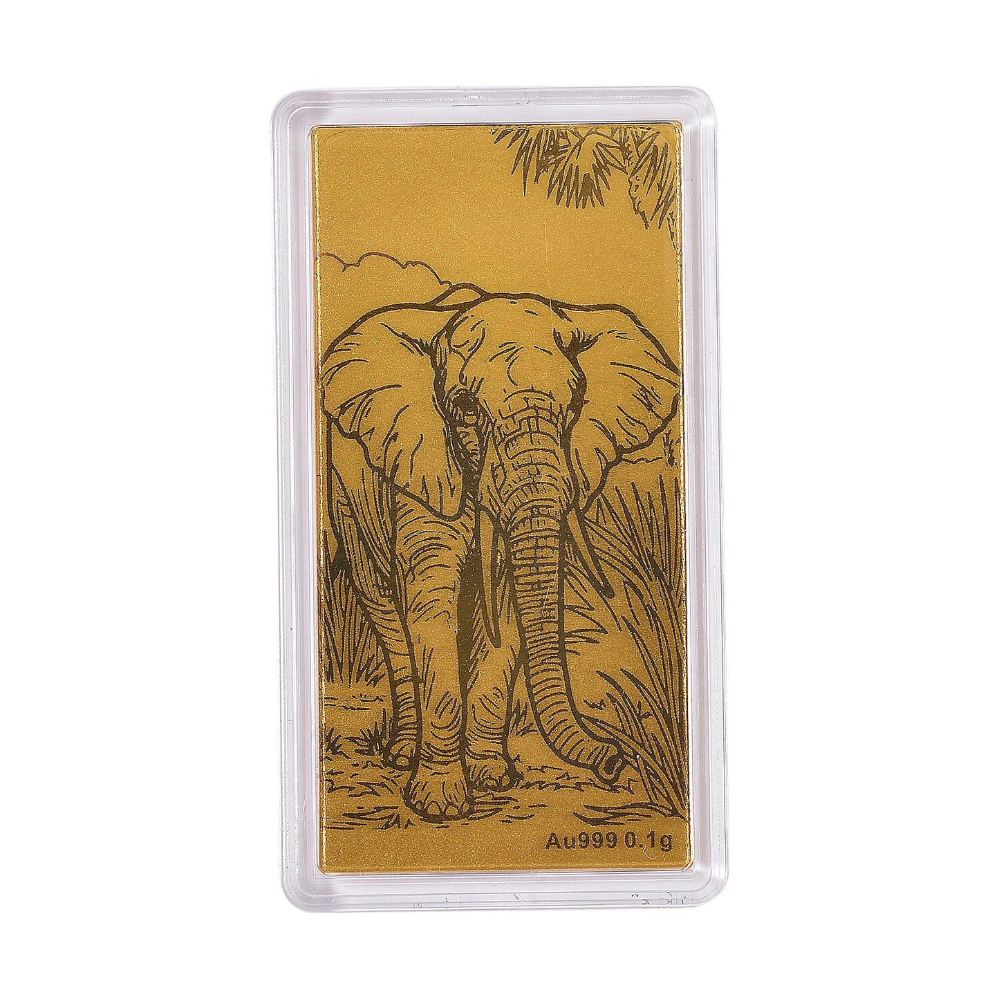 24K Gold Emboss Sheet Collection – Dragon, Dragon Twins, Elephant & Statue of Liberty (100mg)