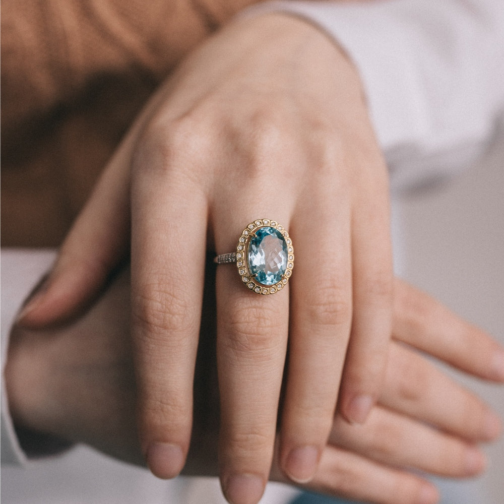Royal Blue Topaz Ring