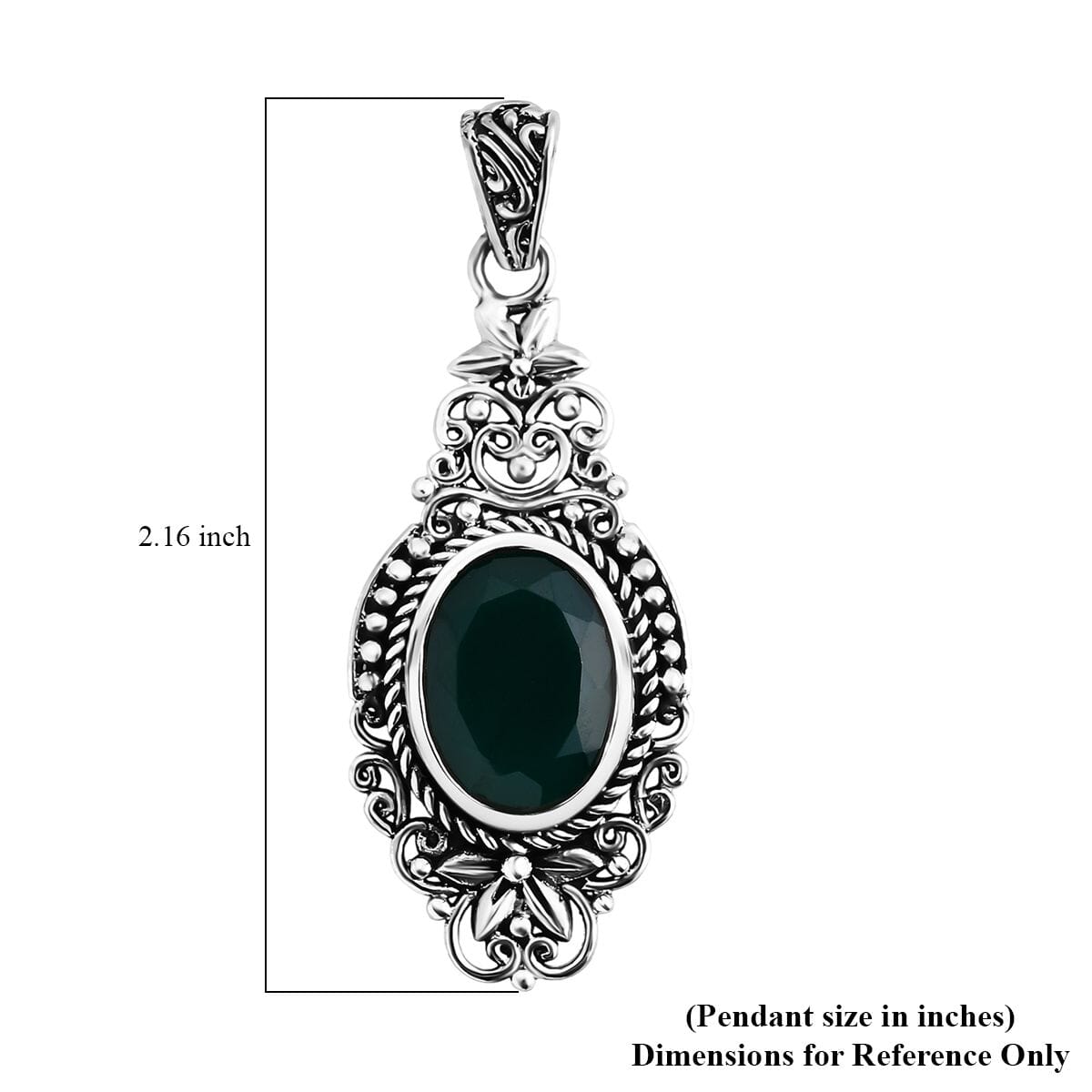Bali Legacy Verde Onyx 7.65 ctw Antique Garden & Floral Pendant – A Symbol of Protection and Renewal