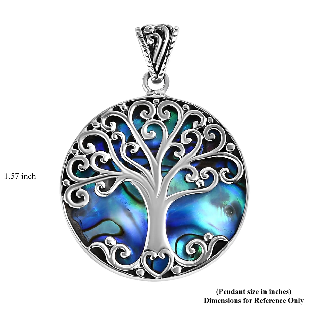 Tree of Life Abalone Shell Pendant – For Strength, Growth & Connection